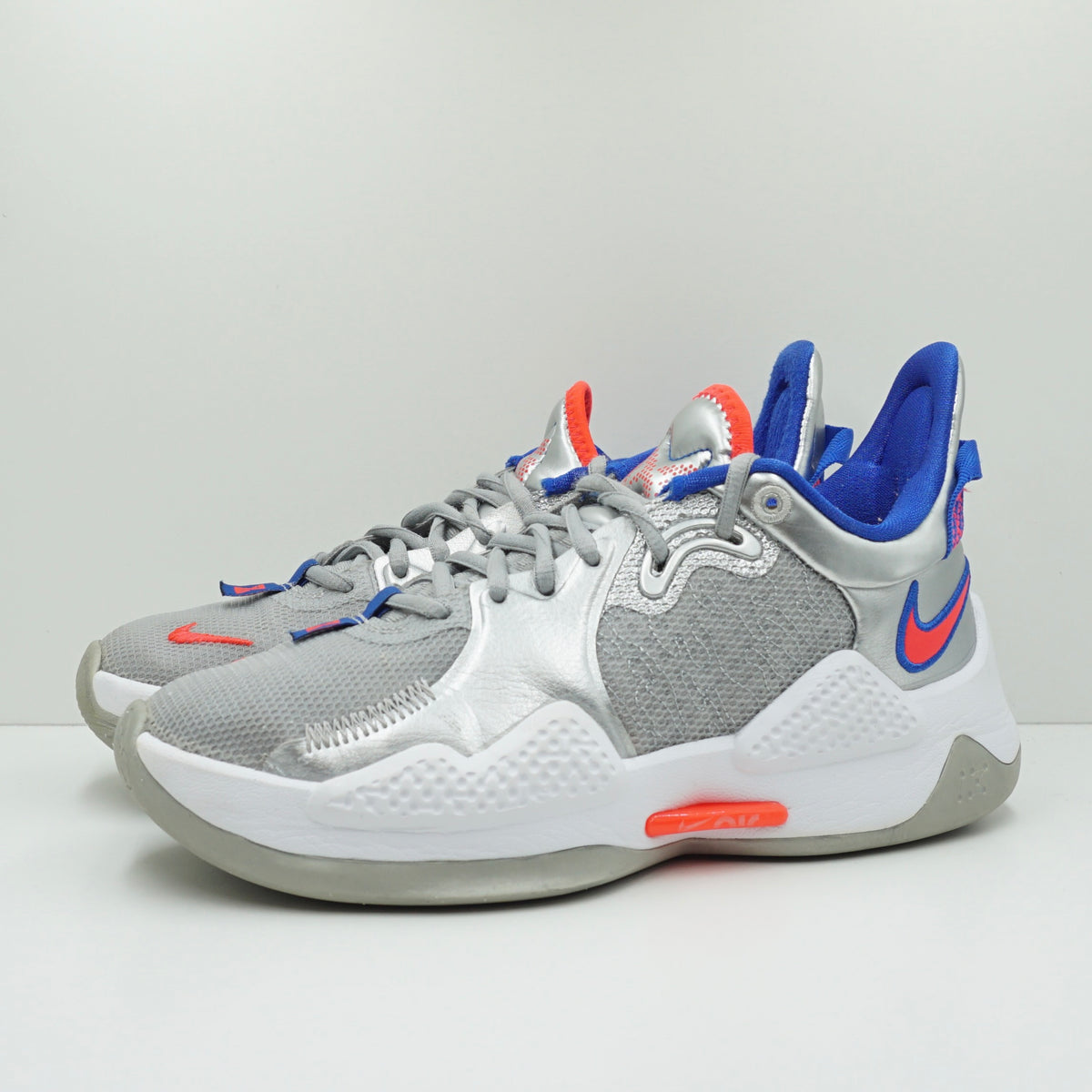 Nike PG 5 Clippers Metallic Silver