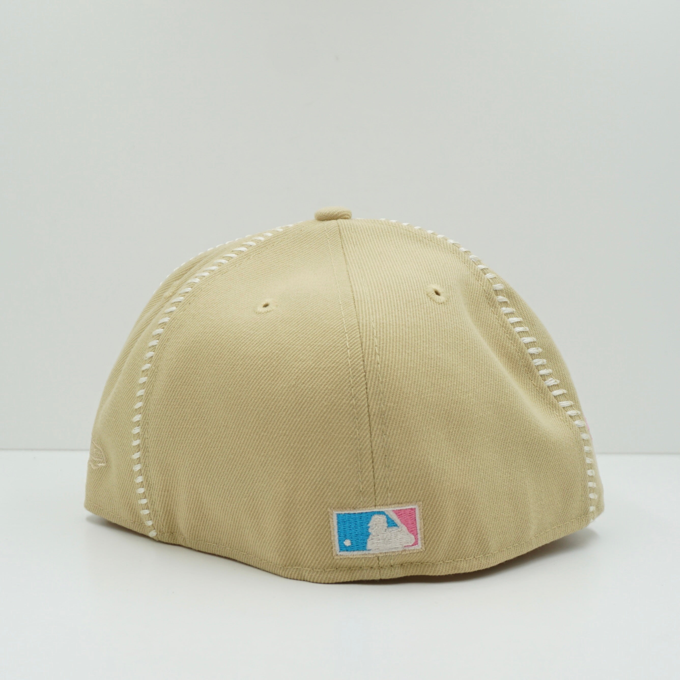 New Era San Francisco Giants Seam Stitch Chalk White Pink Fitted Cap