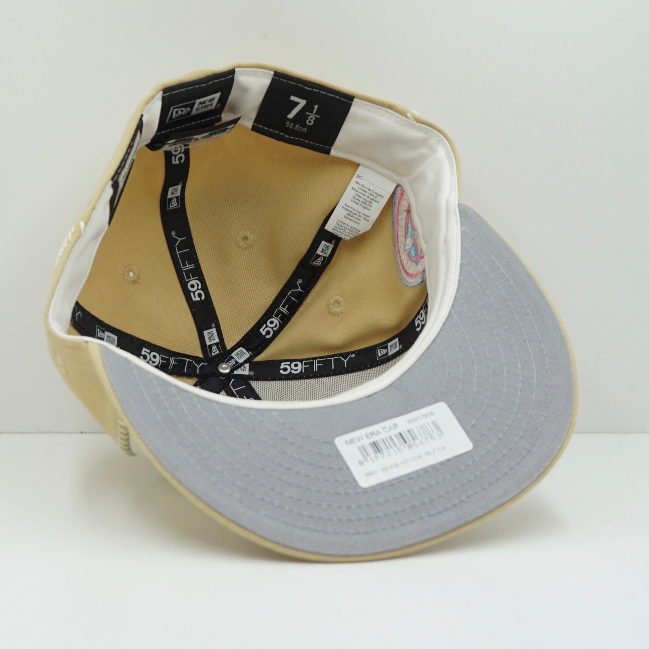New Era San Francisco Giants Seam Stitch Chalk White Pink Fitted Cap