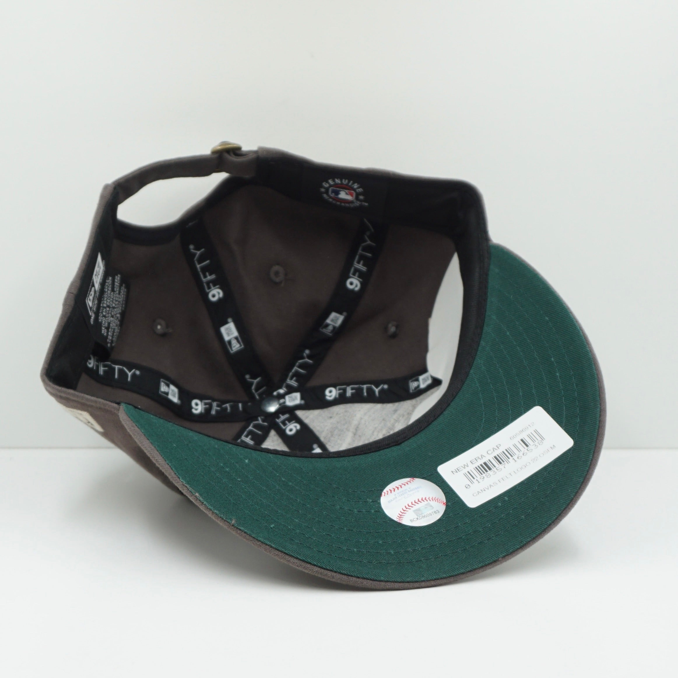 New Era Retro Crown Canvas Felt Logo San Diego Padres Taupe Adjustable Cap