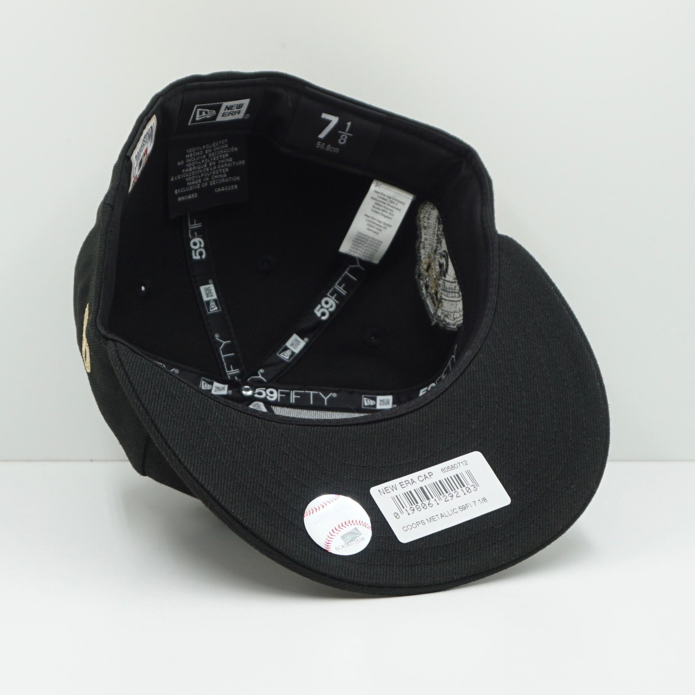 New Era Los Angeles Dodgers World Series Black Gold Fitted Cap