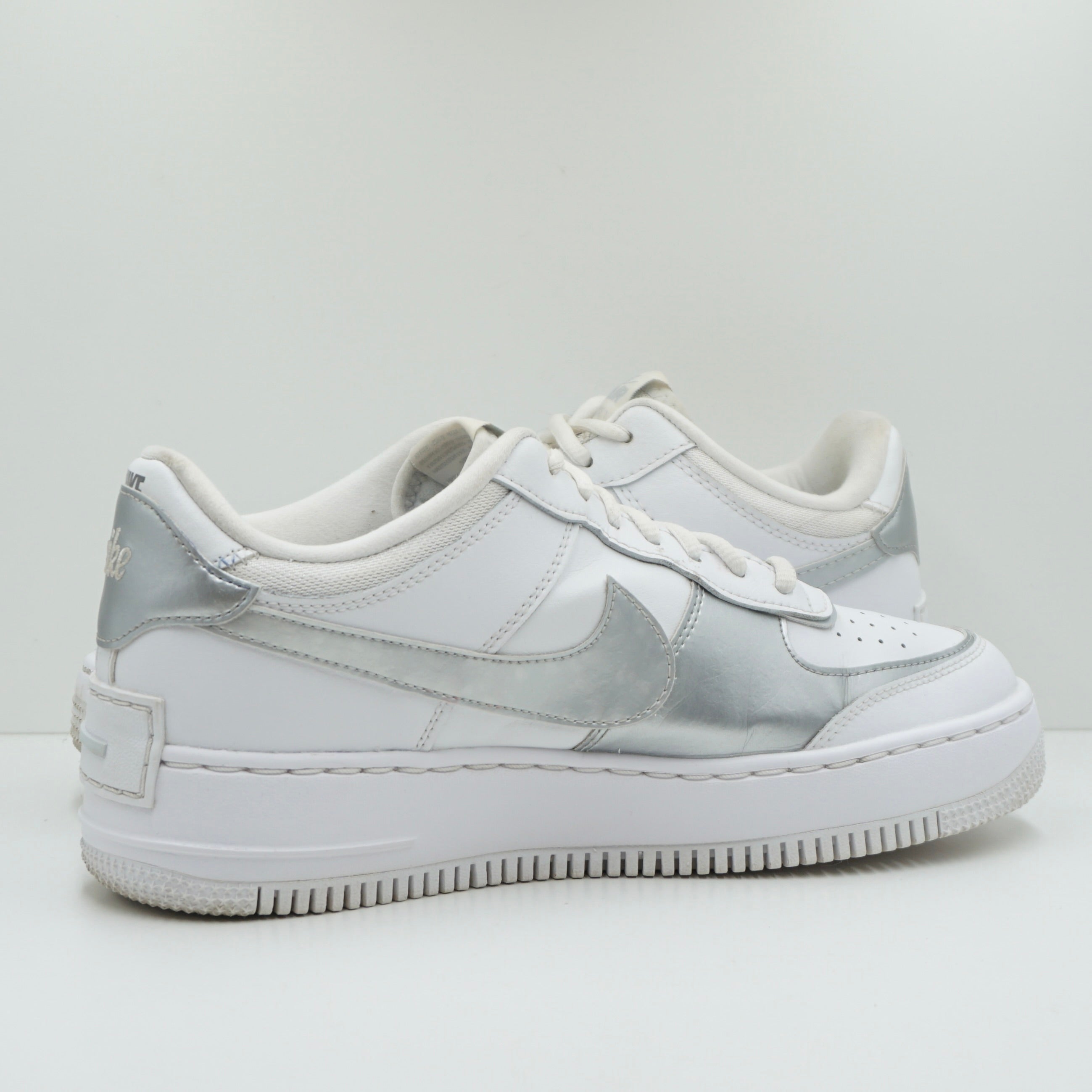 Nike Air Force 1 Low Shadow White Pure Platinum Metallic Silver (W)