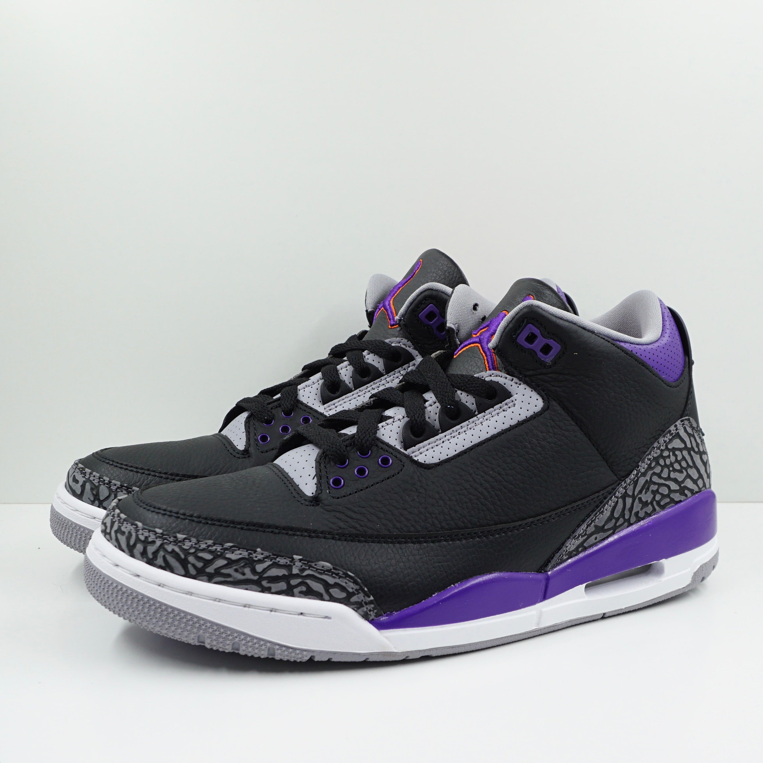 Jordan 3 Retro Black Court Purple