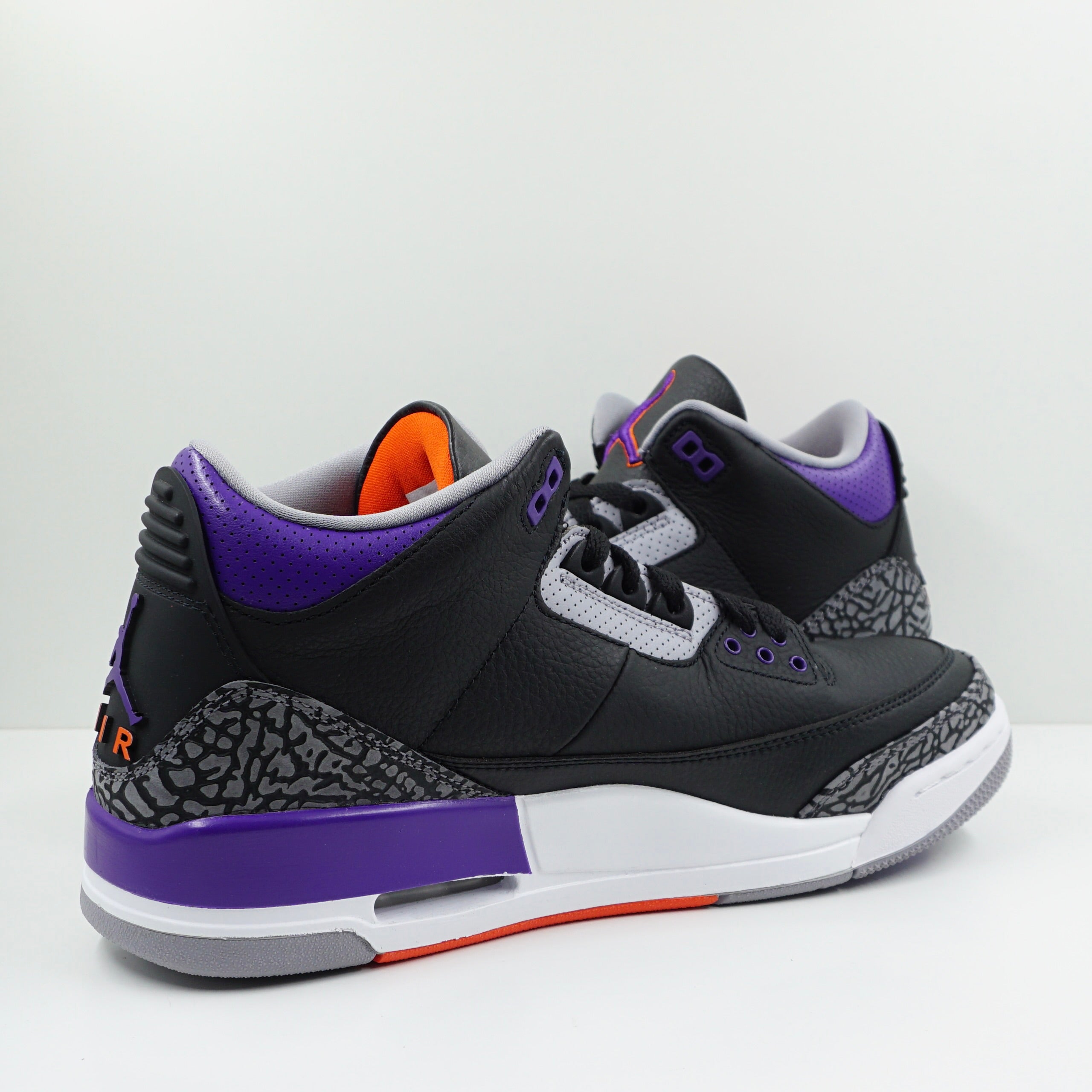 Jordan 3 Retro Black Court Purple