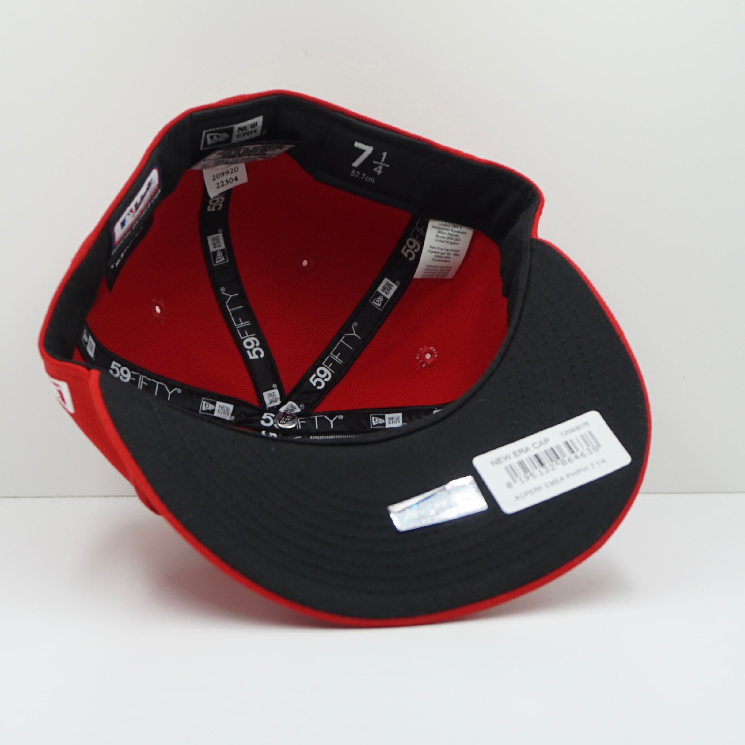 New Era AC Perf Philadelphia Phillies Game Red Black Fitted Cap