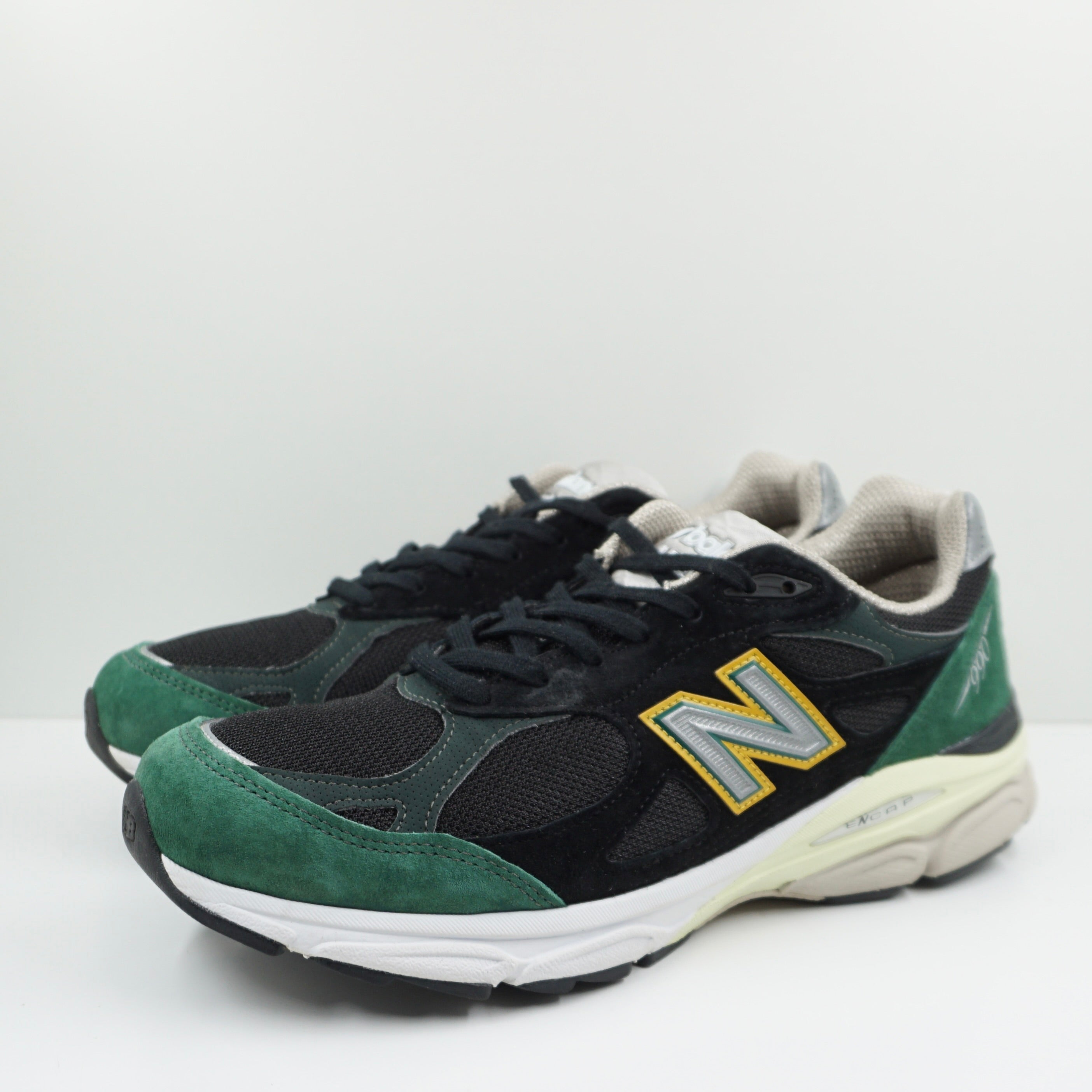 New Balance 990v3 MiUSA Black Green Yellow