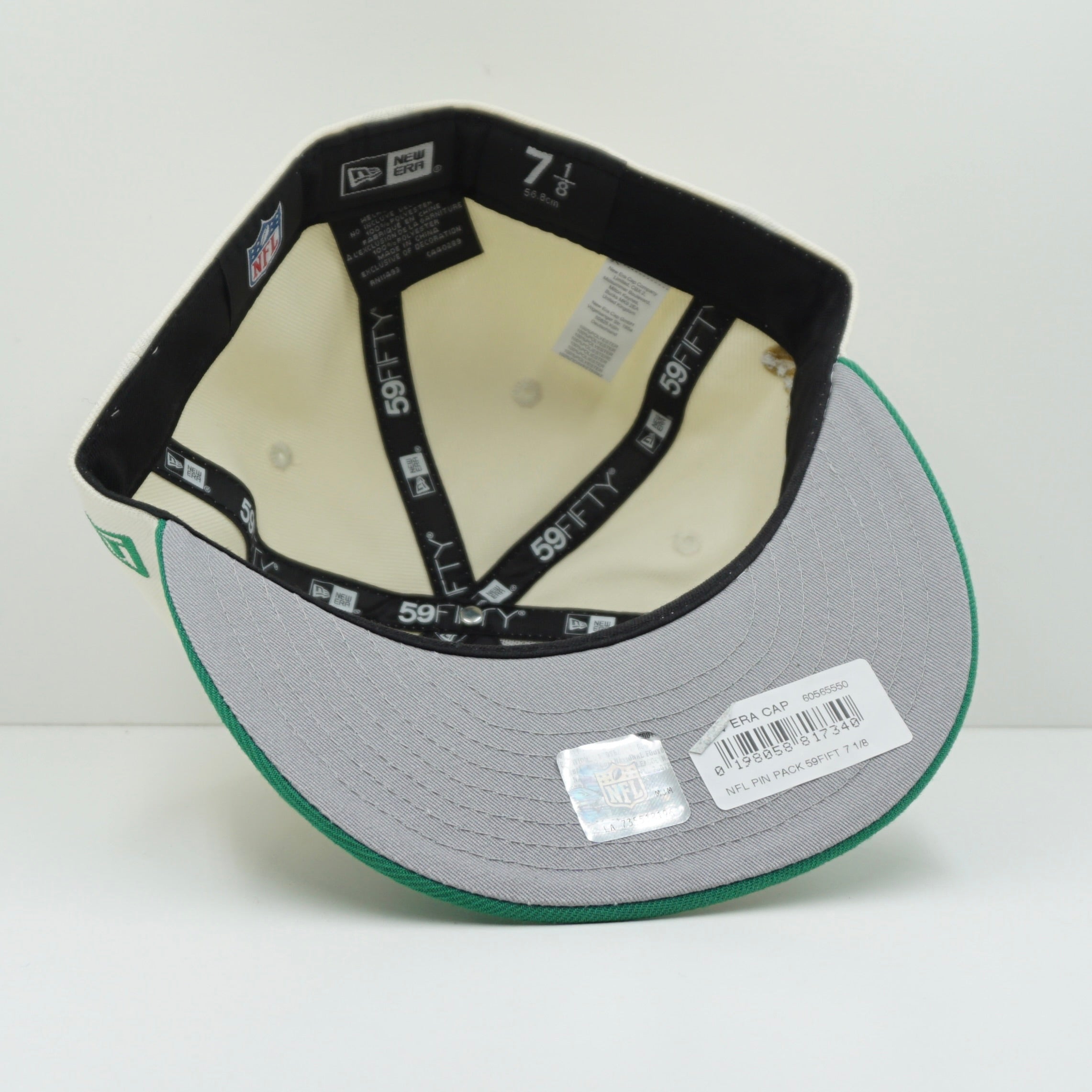New Era New York Jets Chrome White Green Fitted Cap