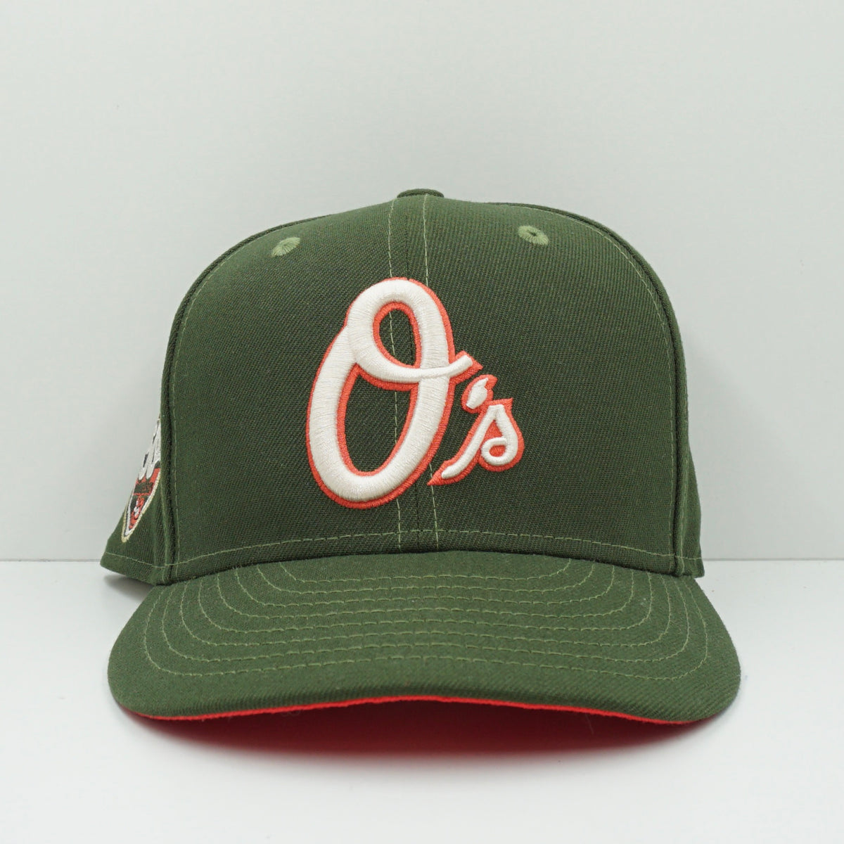 New Era Cooperstown Baltimore Orioles Vortex Green Lava Fitted Cap
