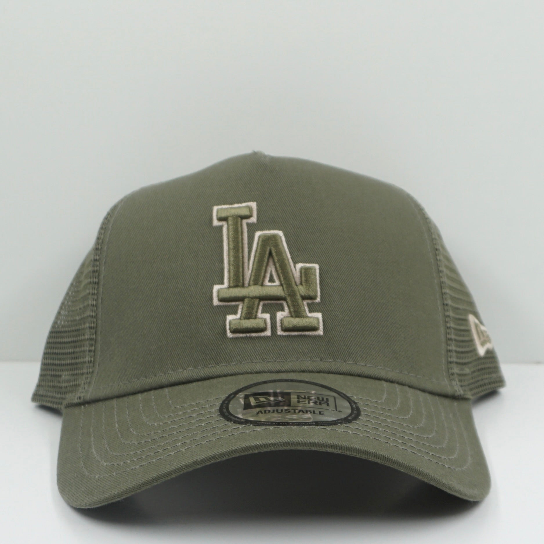 New Era Los Angeles Dodgers Moss Green Snapback Trucker Cap