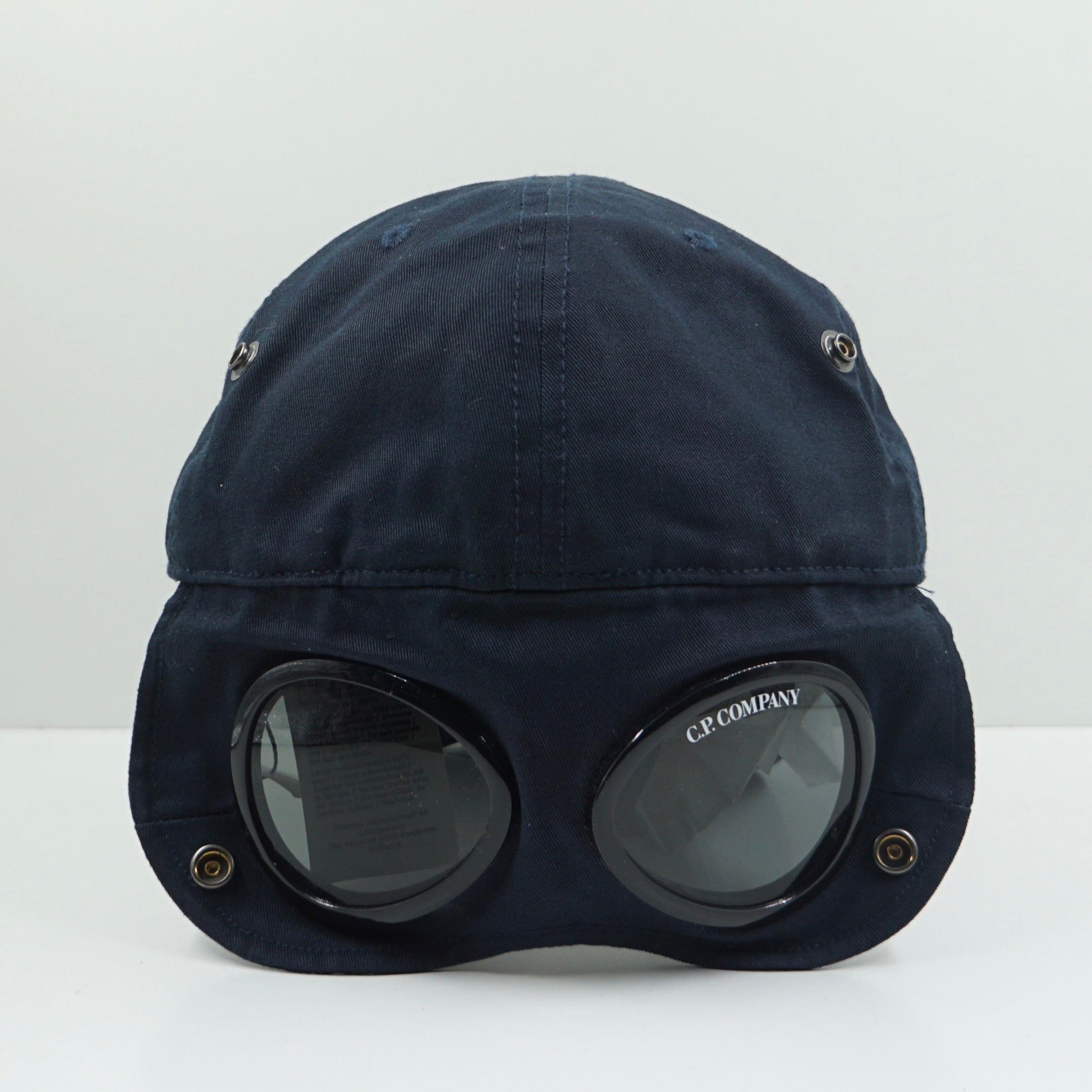 C.P Company SS21 Goggle Navy Fitted Cap