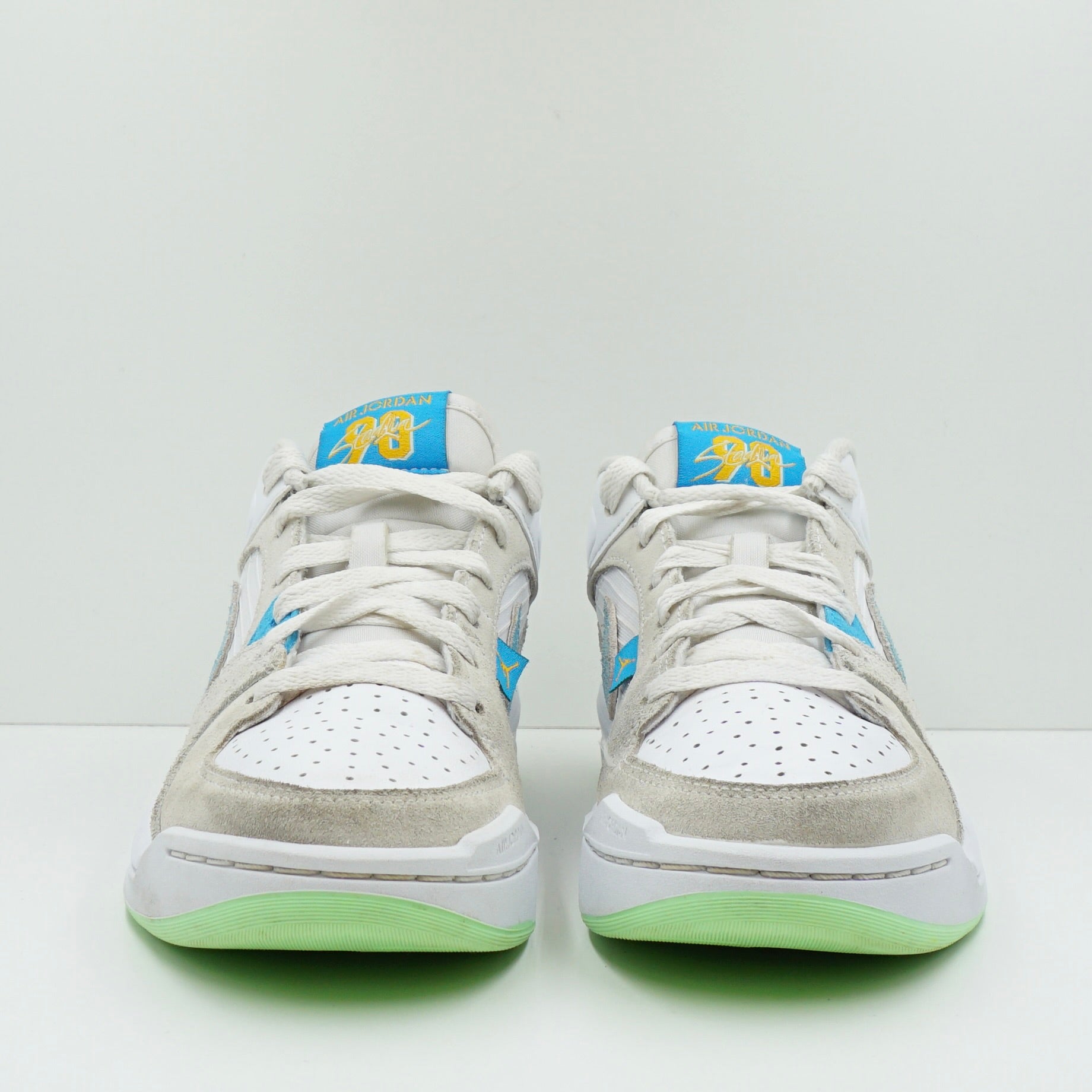 Jordan Stadium 90 White Vapor Green Taxi Dark Powder Blue (GS)