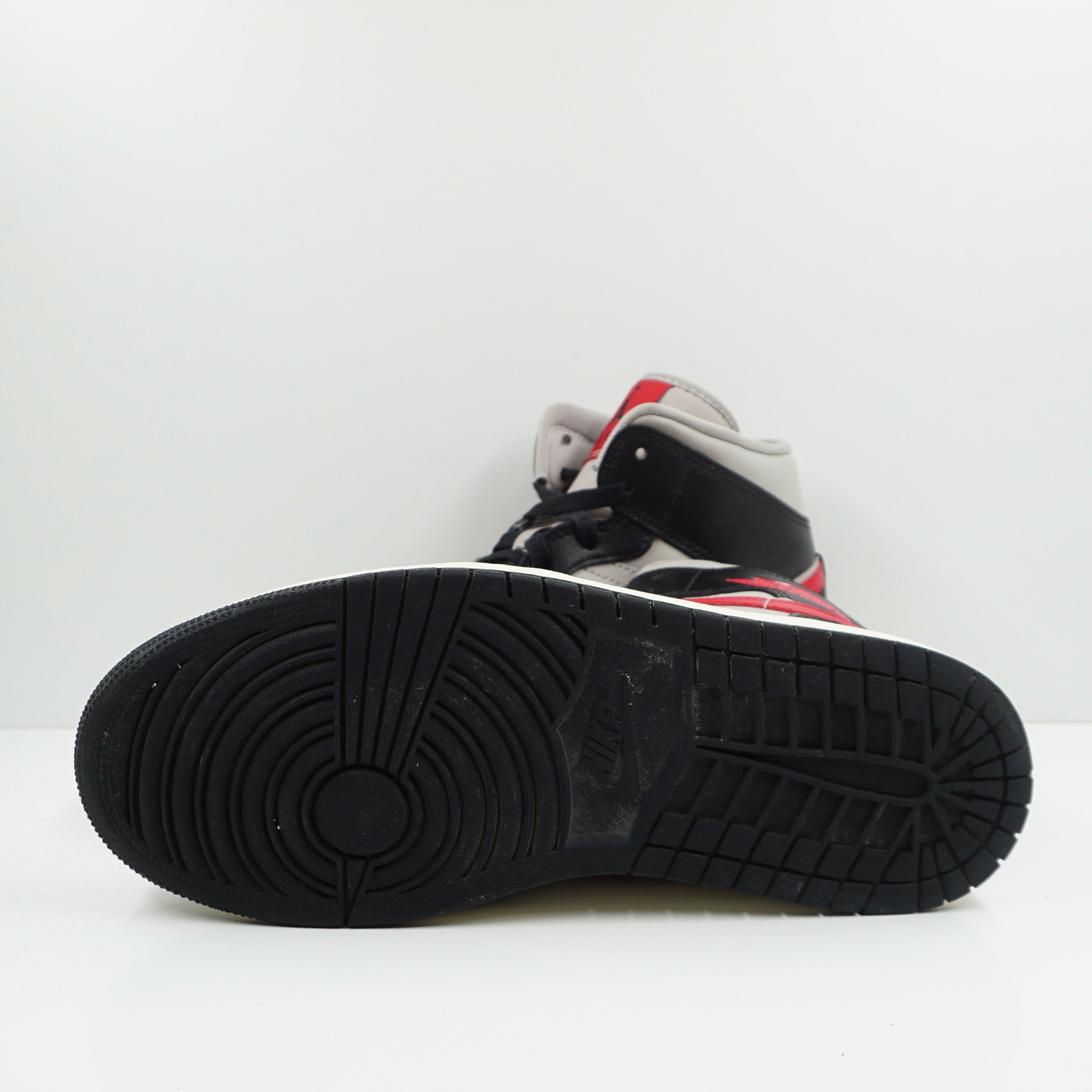 Jordan 1 Mid Black College Grey Gym Red (W)
