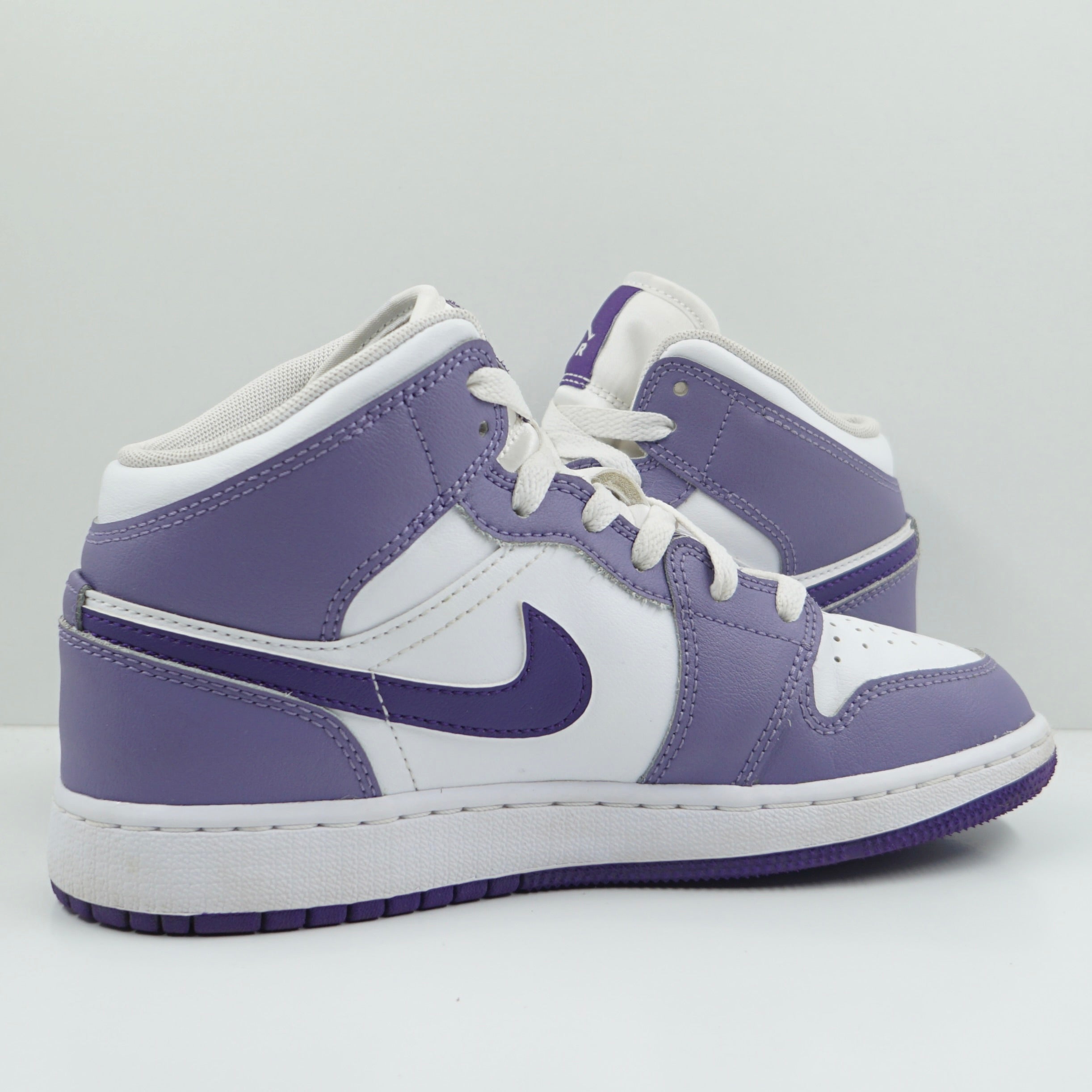 Jordan 1 Mid Dusty Amethyst White Court Purple (GS)