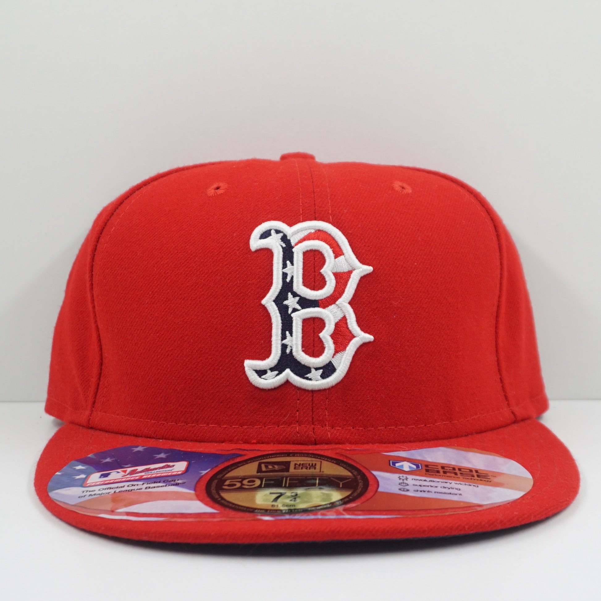 New Era Boston Red Sox Red American Flag Fitted Cap