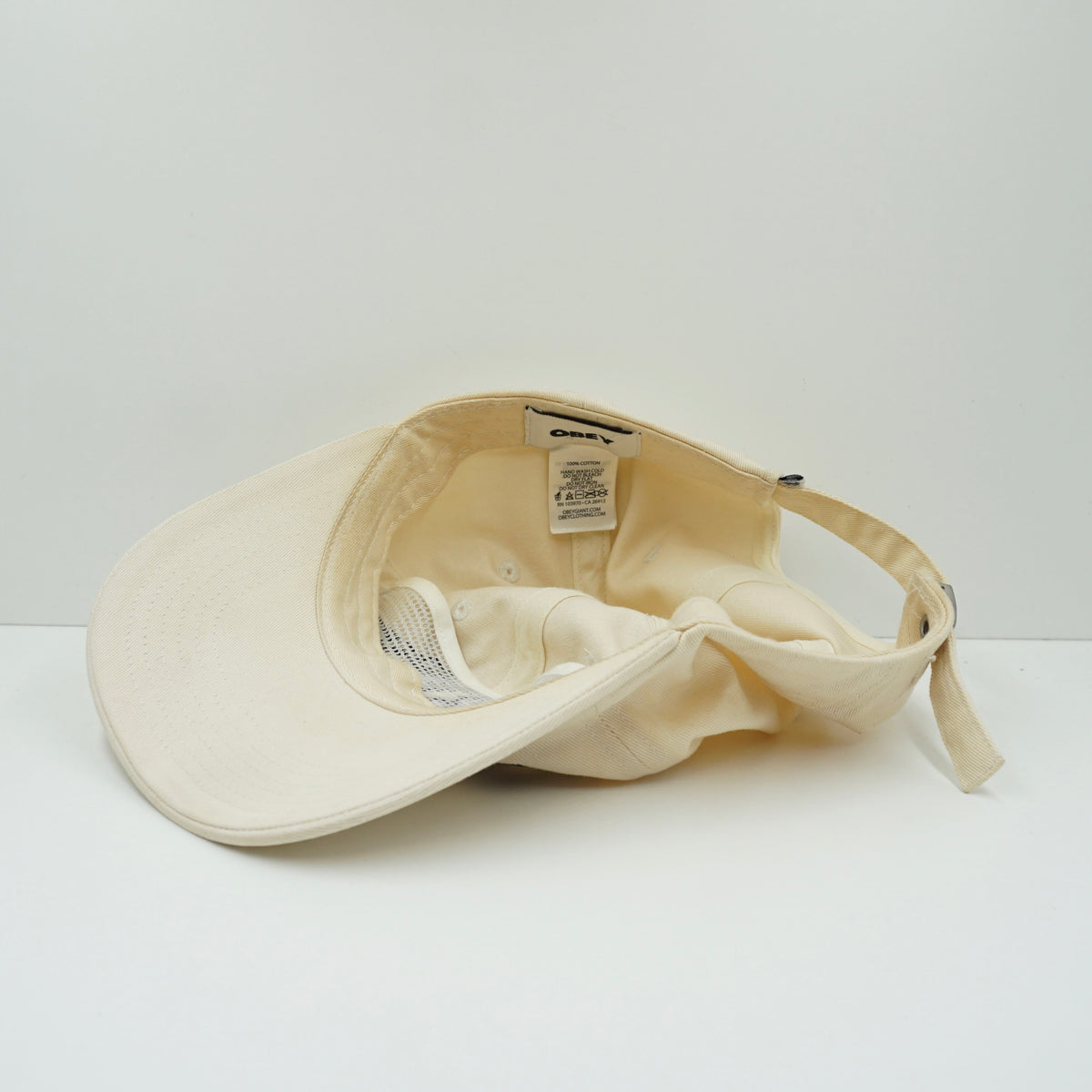 Obey Cream Adjustable Cap