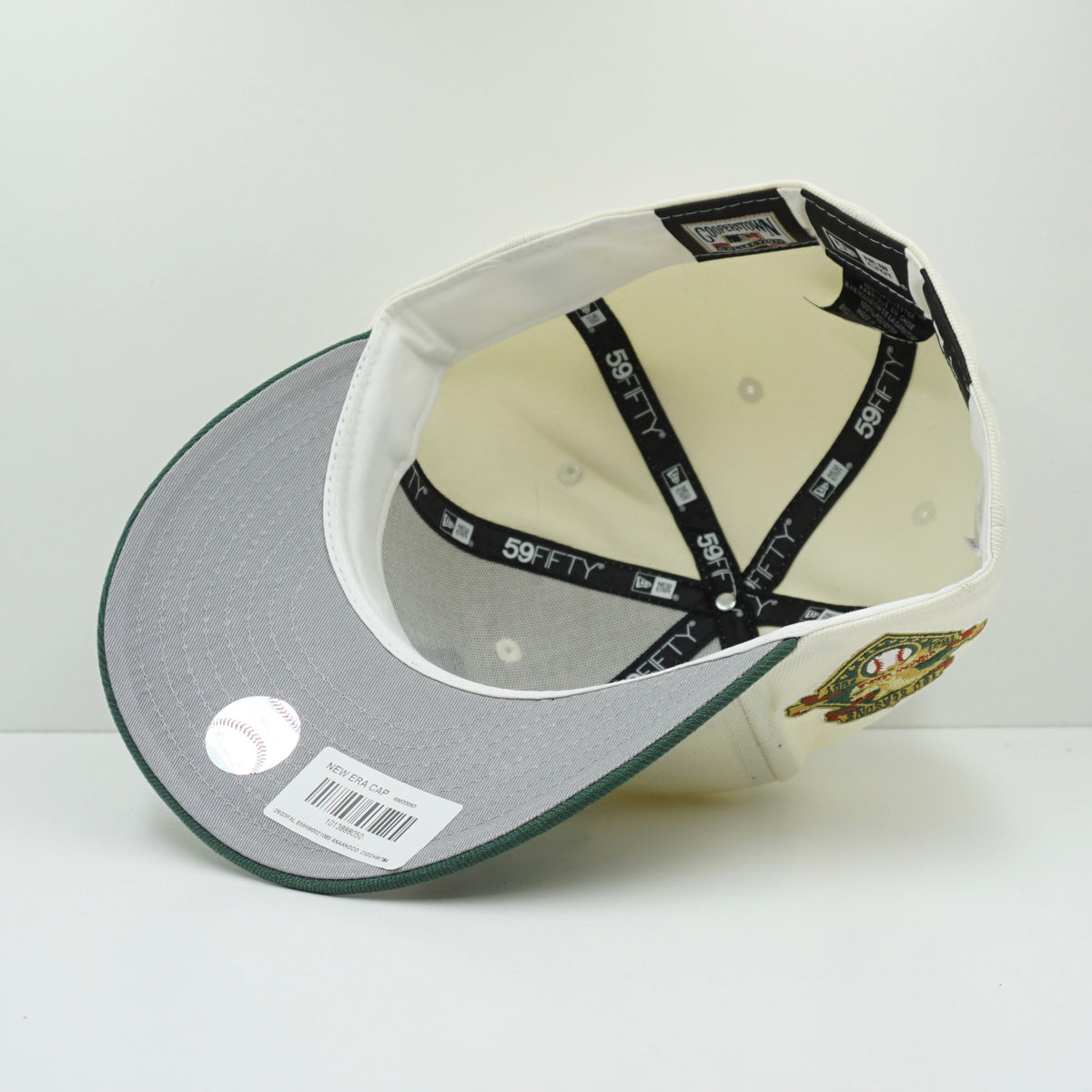 New Los Angeles Angels Cream Green Fitted Cap