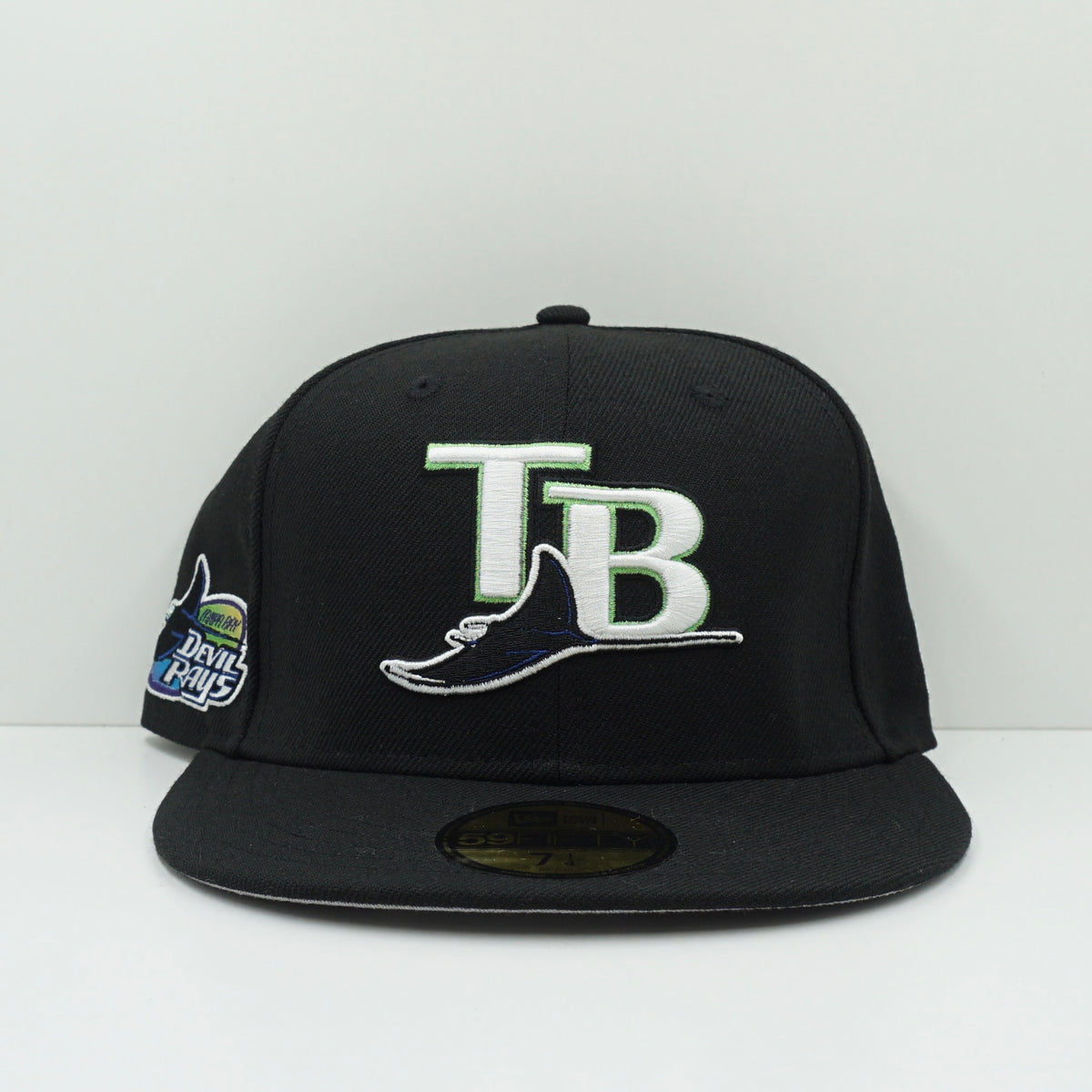 New Era Cooperstown Tampa Bay Rays Black Fitted Cap