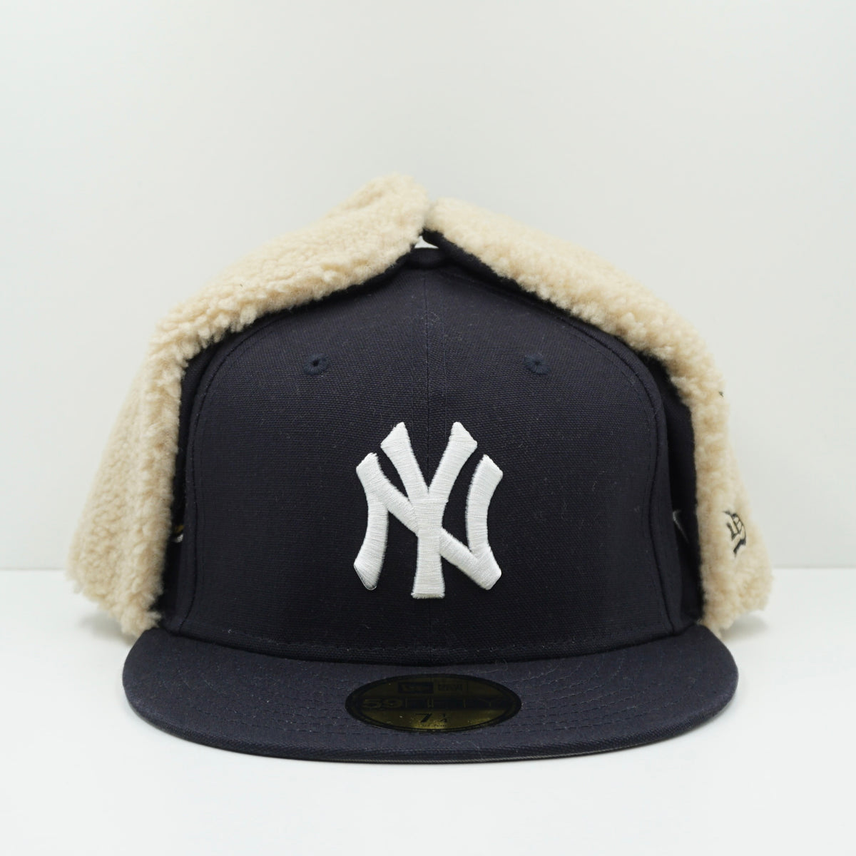 New Era New York Yankees Navy Dogear Winter Fitted Cap