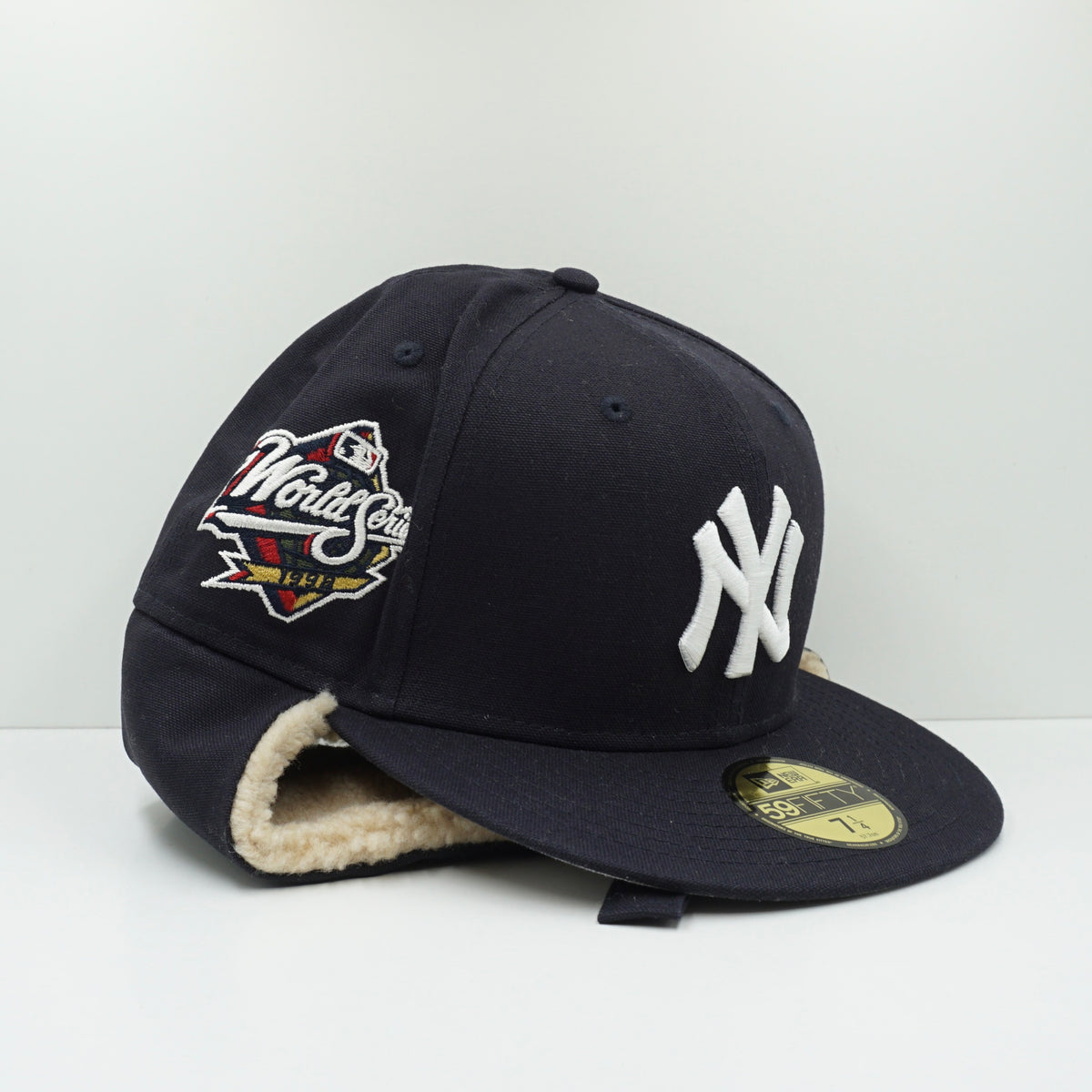 New Era New York Yankees Navy Dogear Winter Fitted Cap