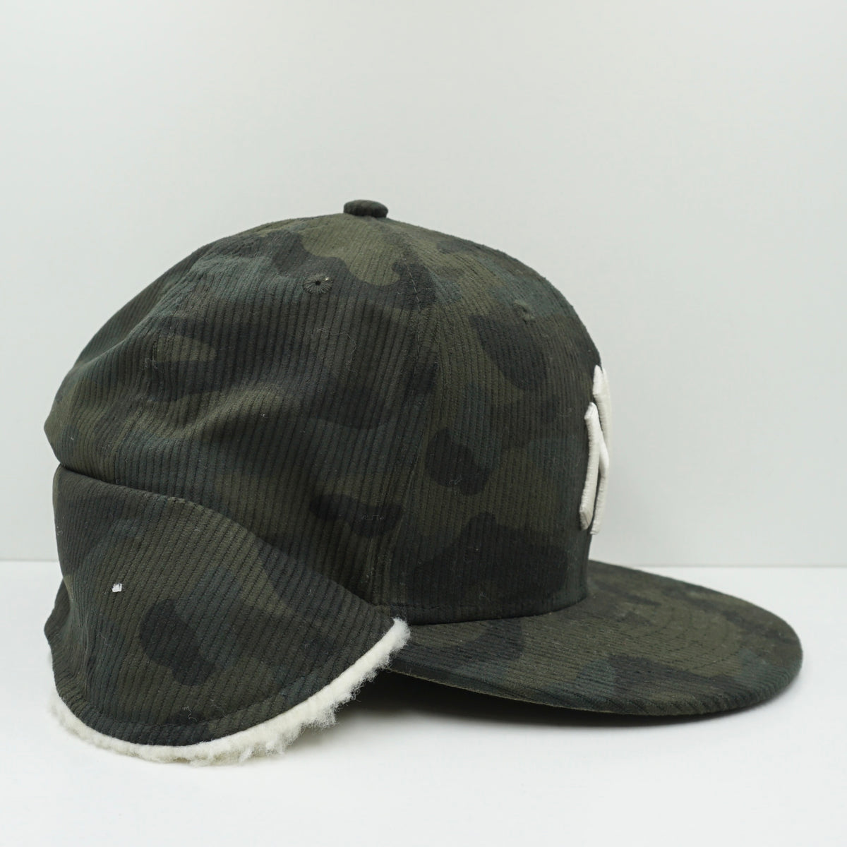 New Era New York Yankees Green Camo Corduroy Winter Fitted Cap