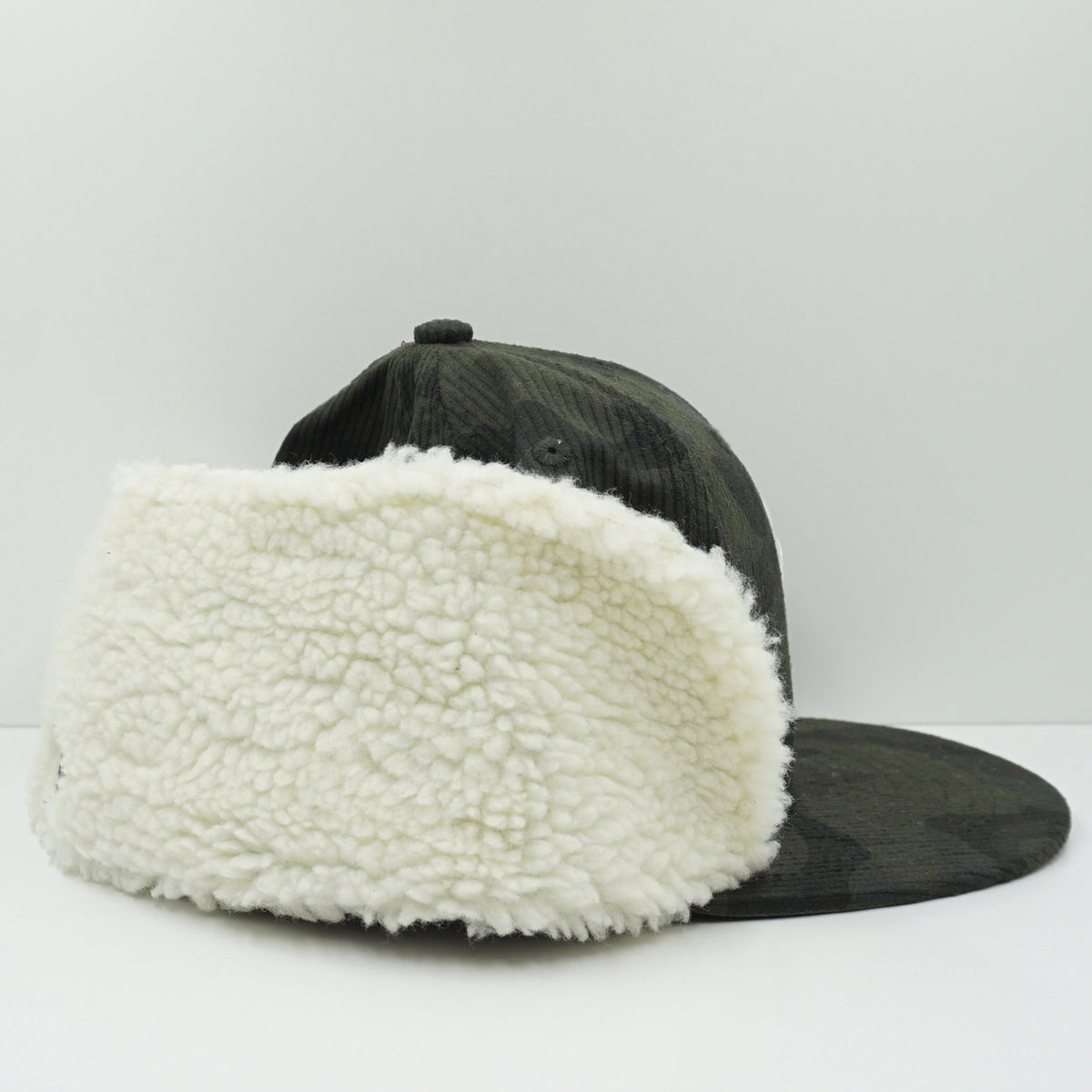 New Era New York Yankees Green Camo Corduroy Winter Fitted Cap