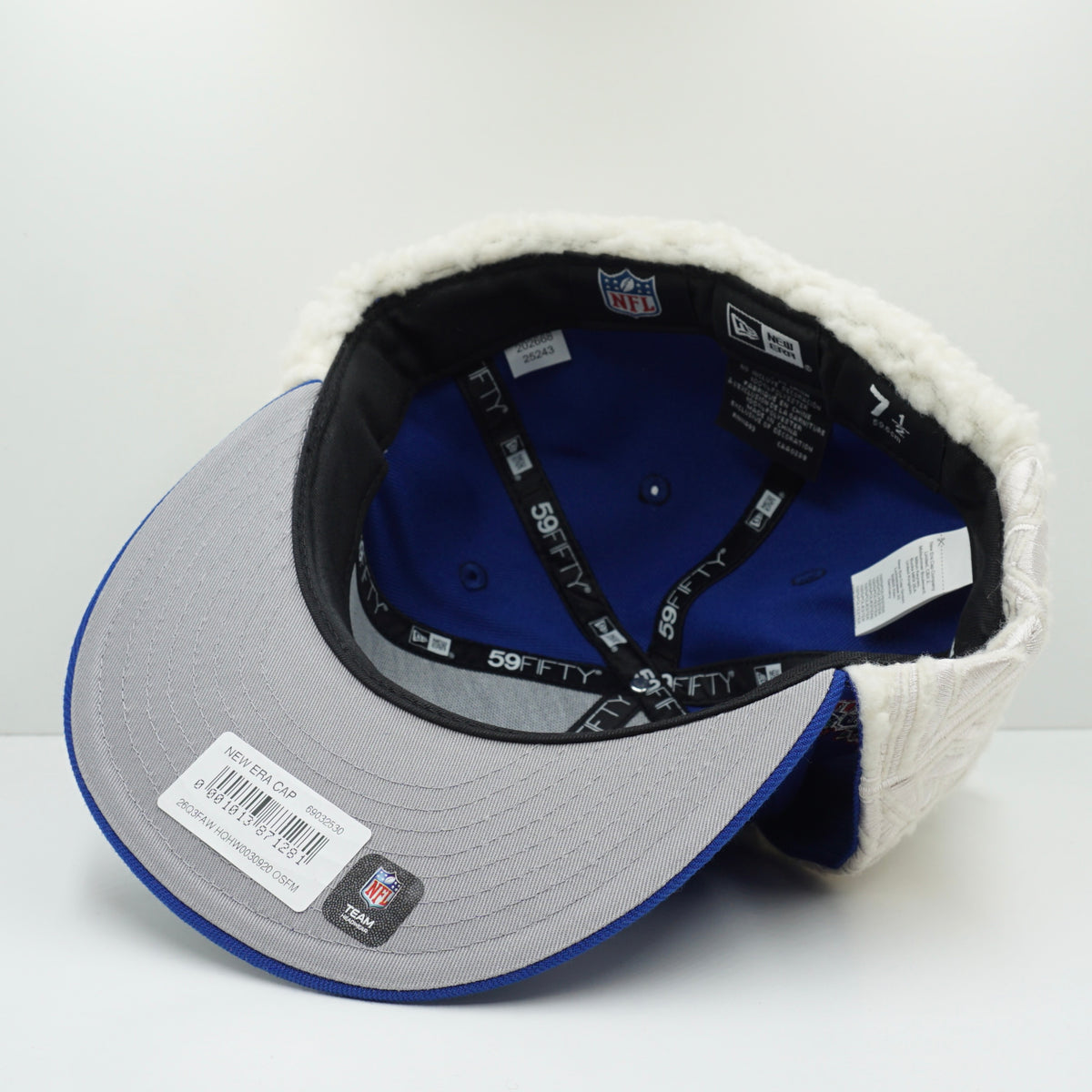New Era Buffalo Bills Super Bowl Blue Dogear Winter Fitted Cap