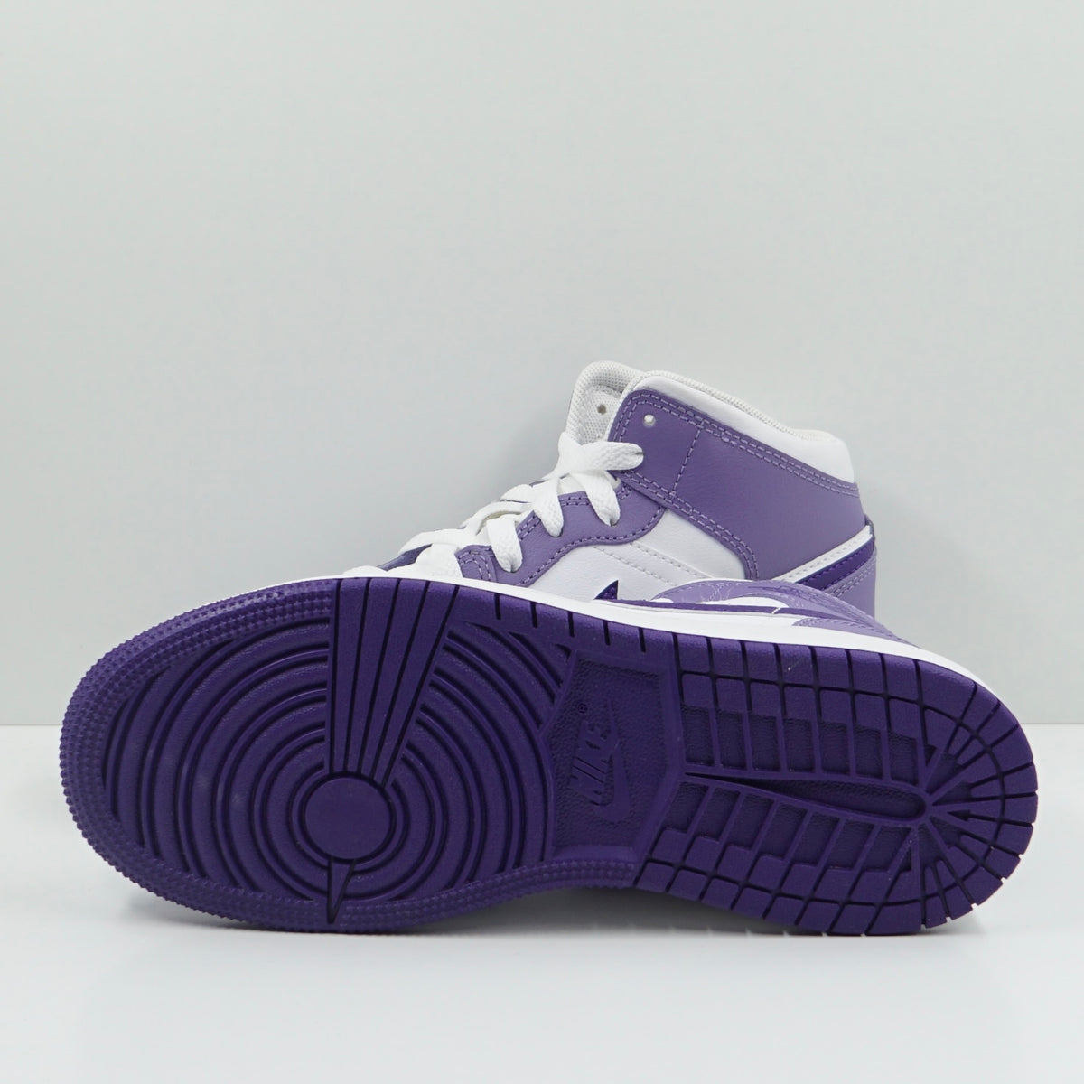 Jordan 1 Mid Dusty Amethyst White Court Purple (GS)