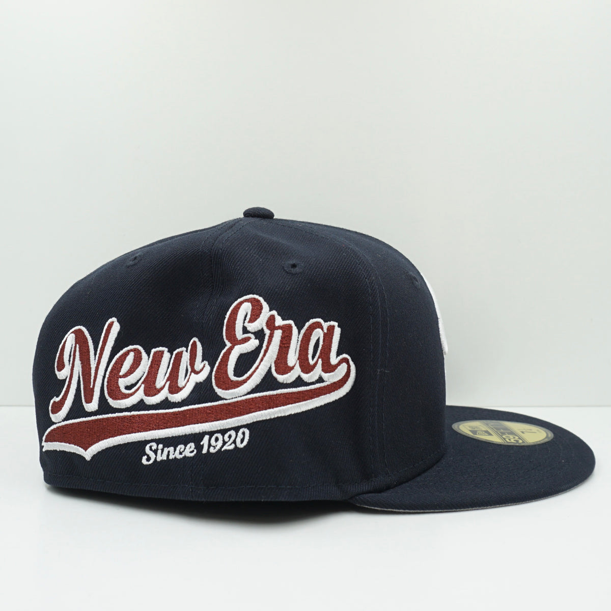 New Era Heritage Script Navy Fitted Cap