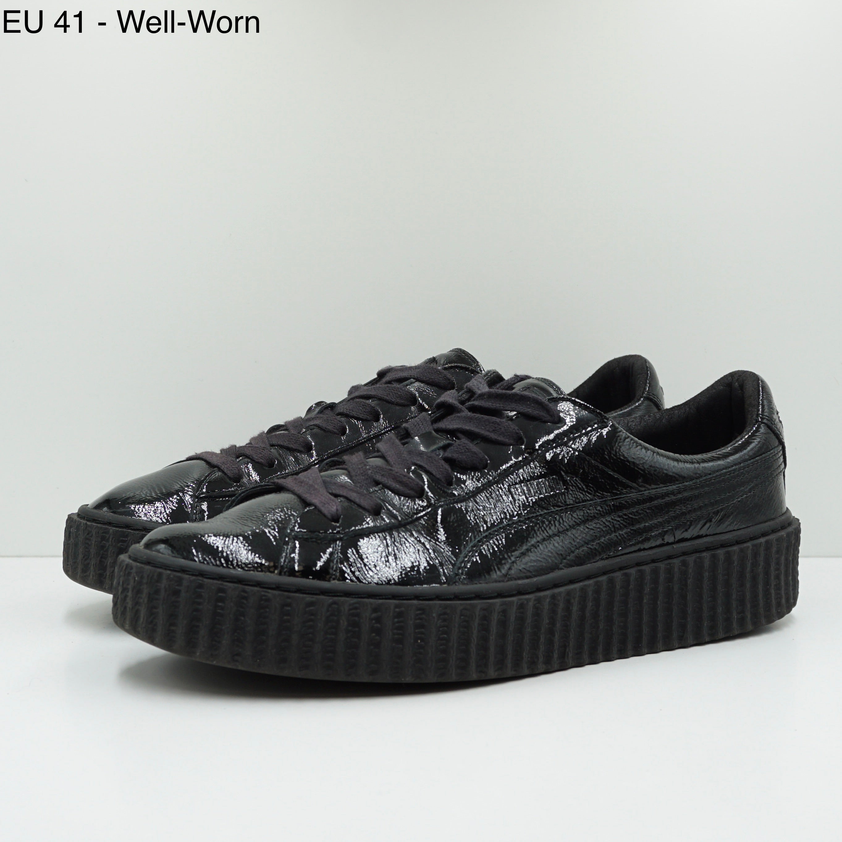 Puma Creeper Rihanna Fenty Cracked Leather Black (W)