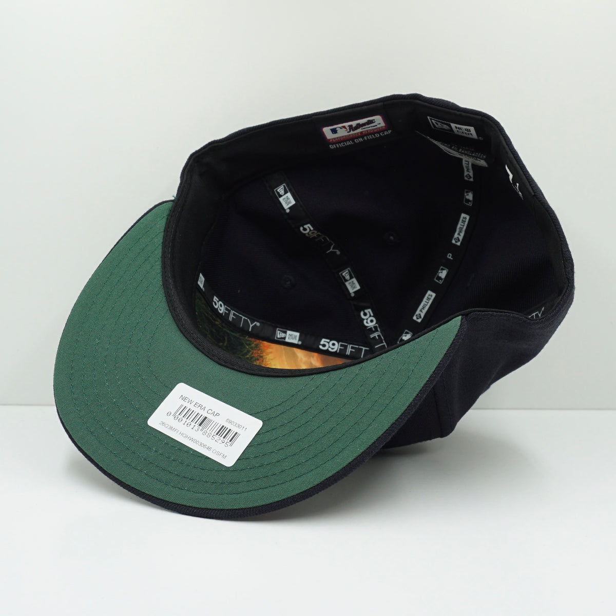 New Era Philadelphia Phillies Wool Navy On Field Fitted Cap