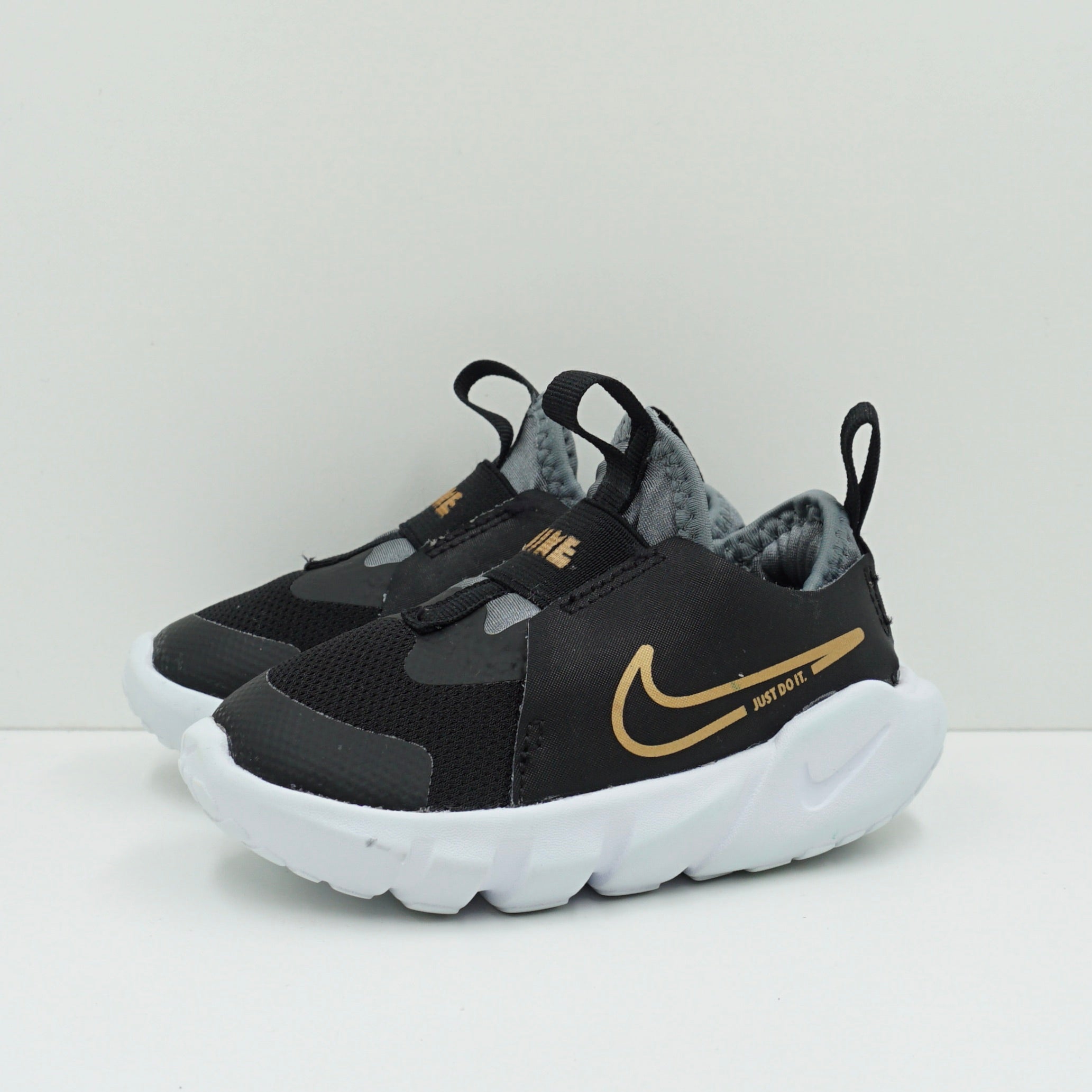 Nike Flex Runner 2 Black Metallic Gold Toddler