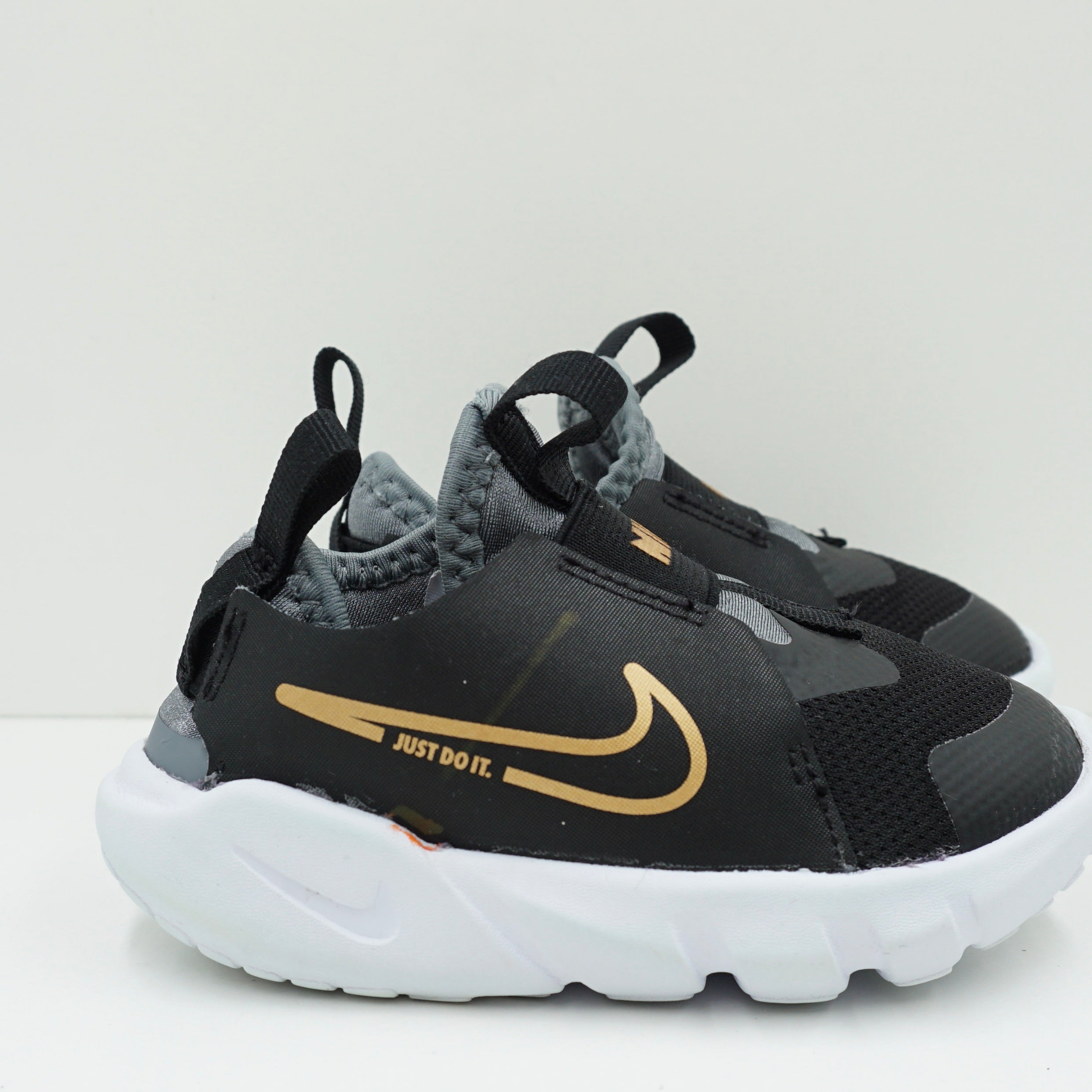 Nike Flex Runner 2 Black Metallic Gold Toddler