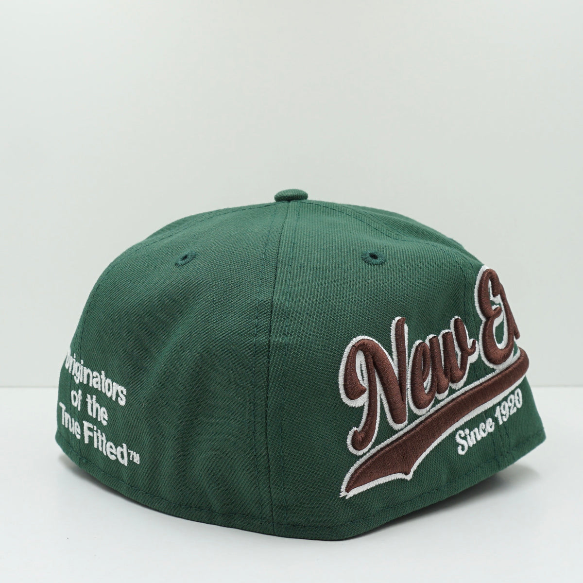 New Era Heritage Script Green Fitted Cap