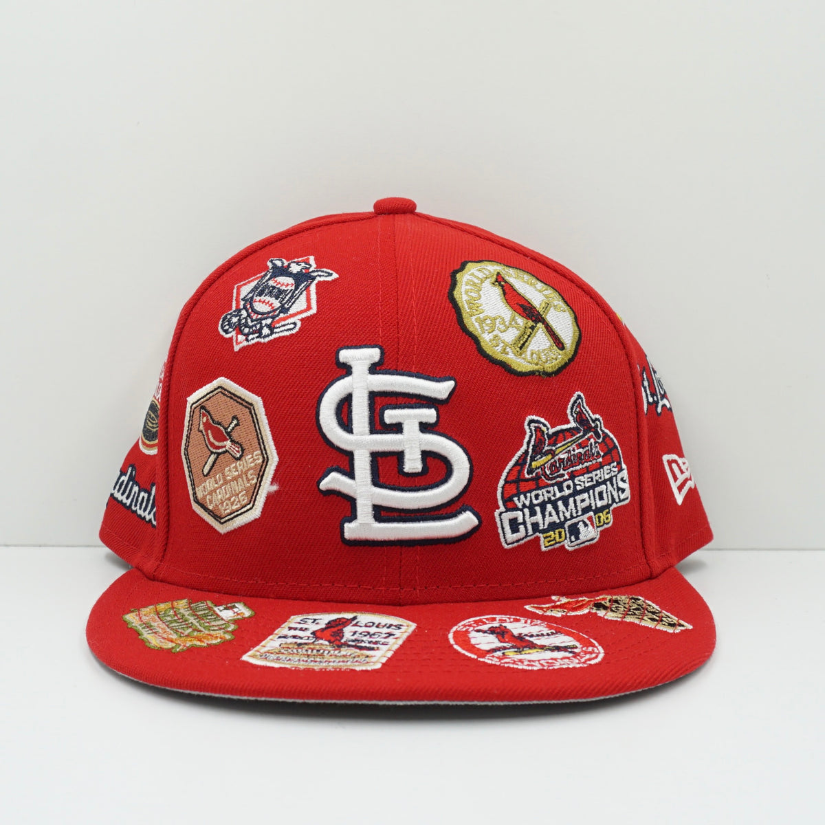 New Era St Louis Cardinals Multi Patch Red Fitted Cap
