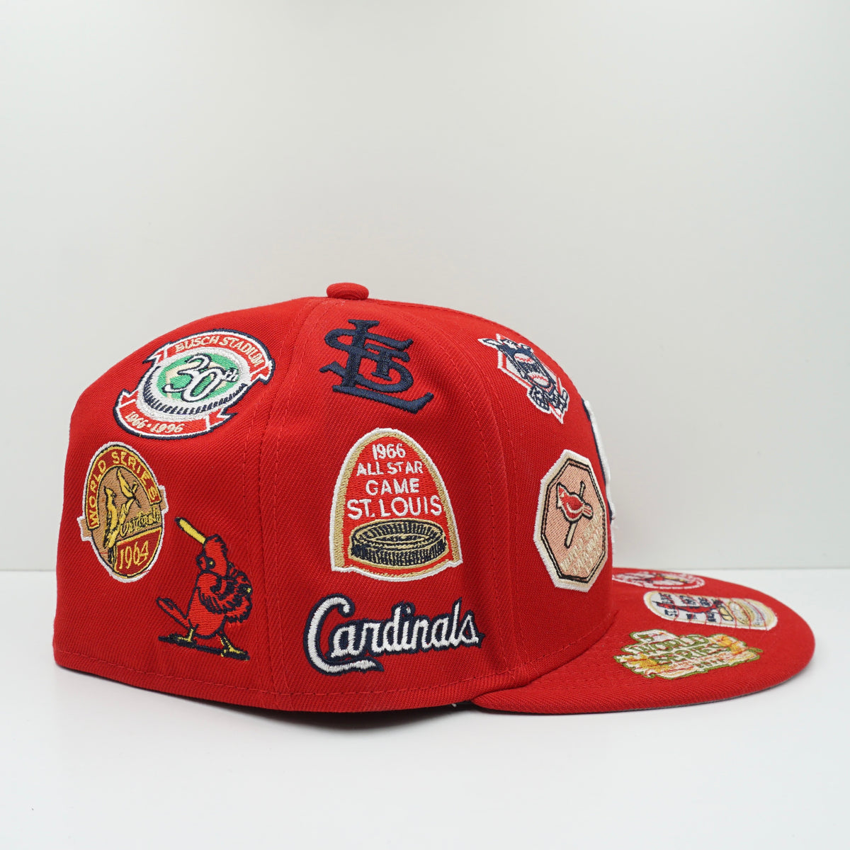 New Era St Louis Cardinals Multi Patch Red Fitted Cap