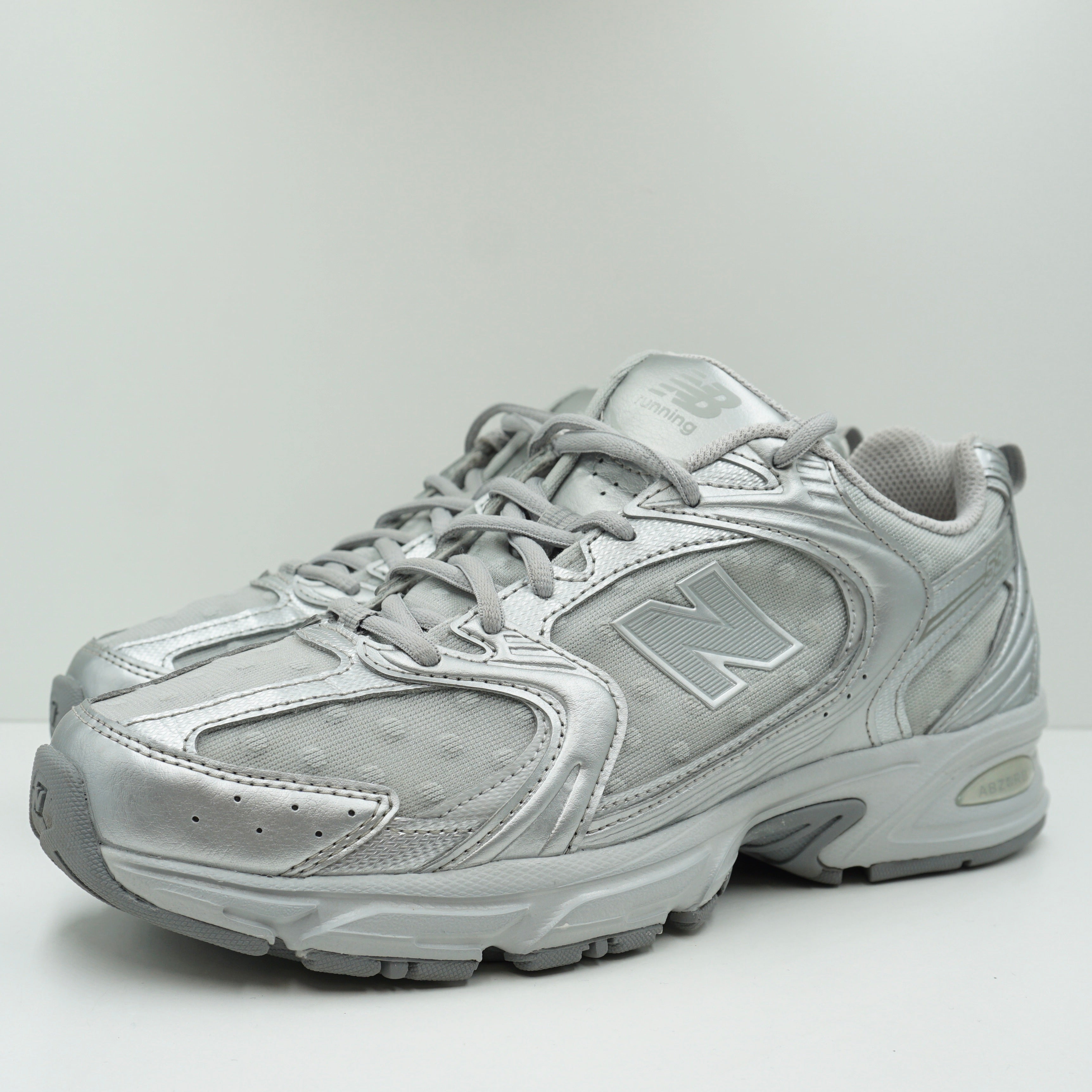 New Balance 530 Silver Metallic Raincloud Polka Dots