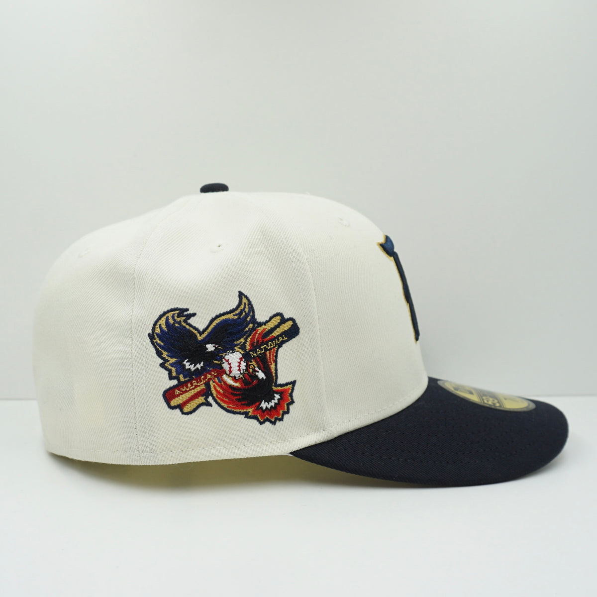 New Era Texas Rangers Cream Navy Gold Fitted Cap