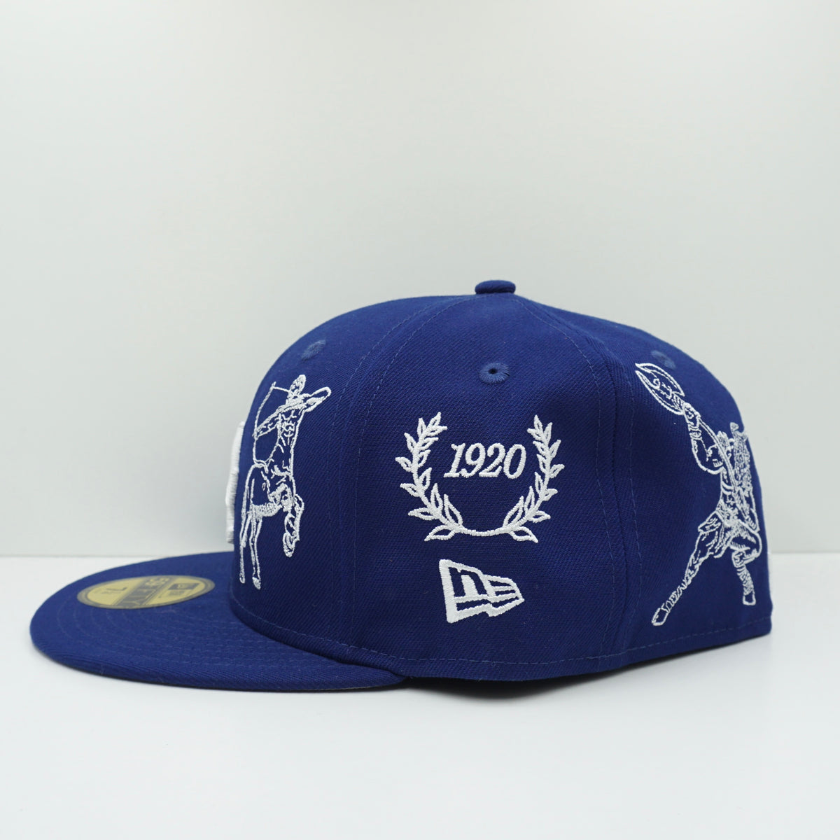 New Era Los Angeles Dodgers Mythical Blue White Fitted Cap