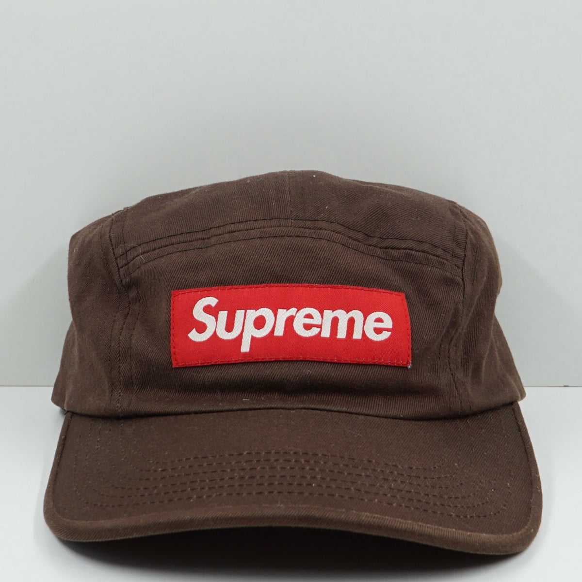 Supreme 5-Panel Brown Adjustable Cap