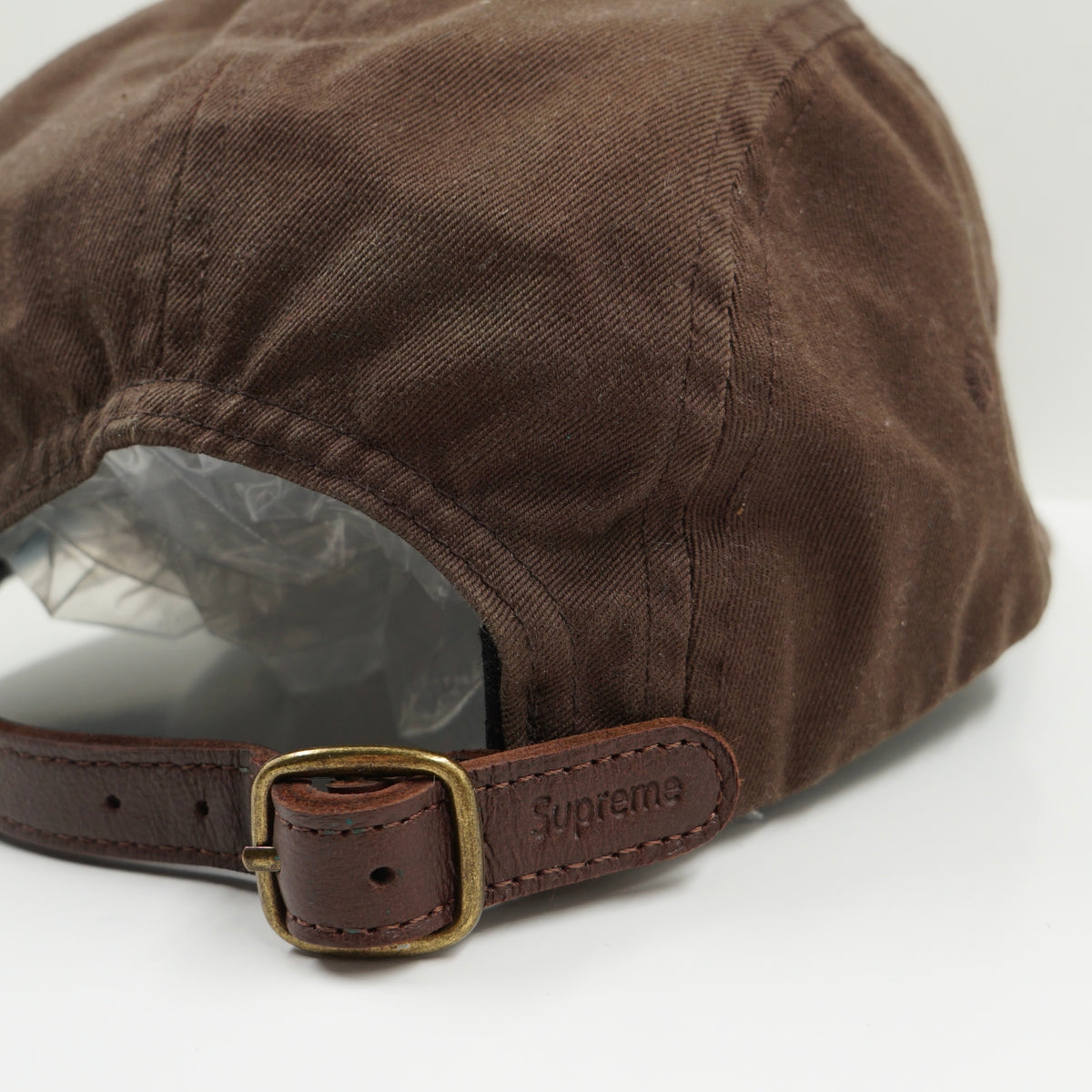 Supreme 5-Panel Brown Adjustable Cap