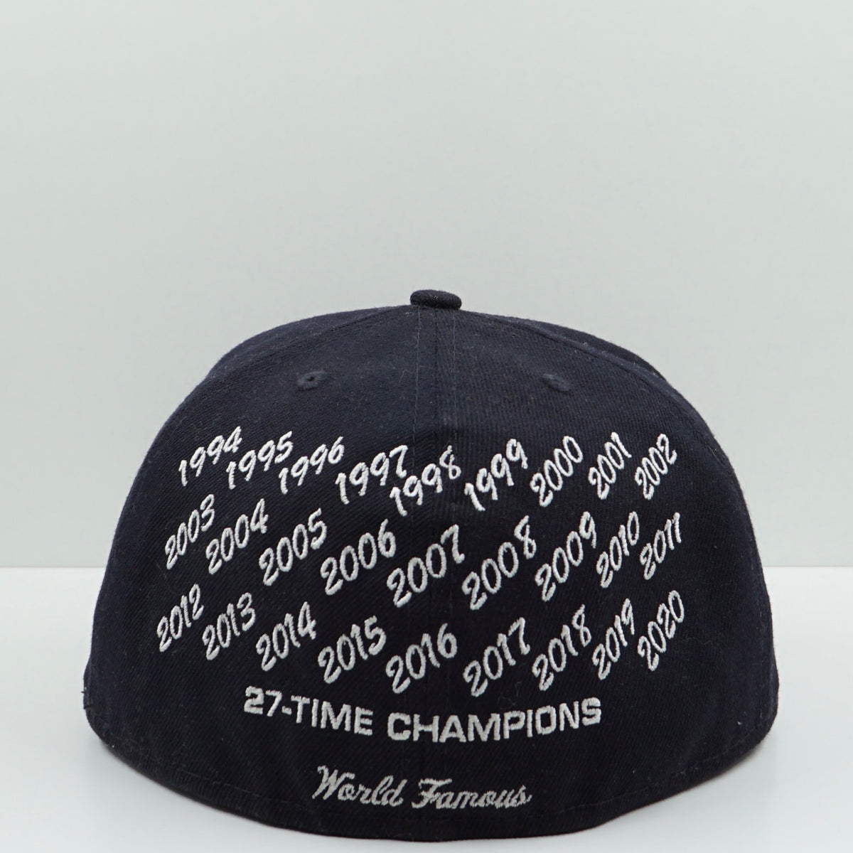 Supreme SS25 Champions Box Logo New Era Navy Fitted Cap