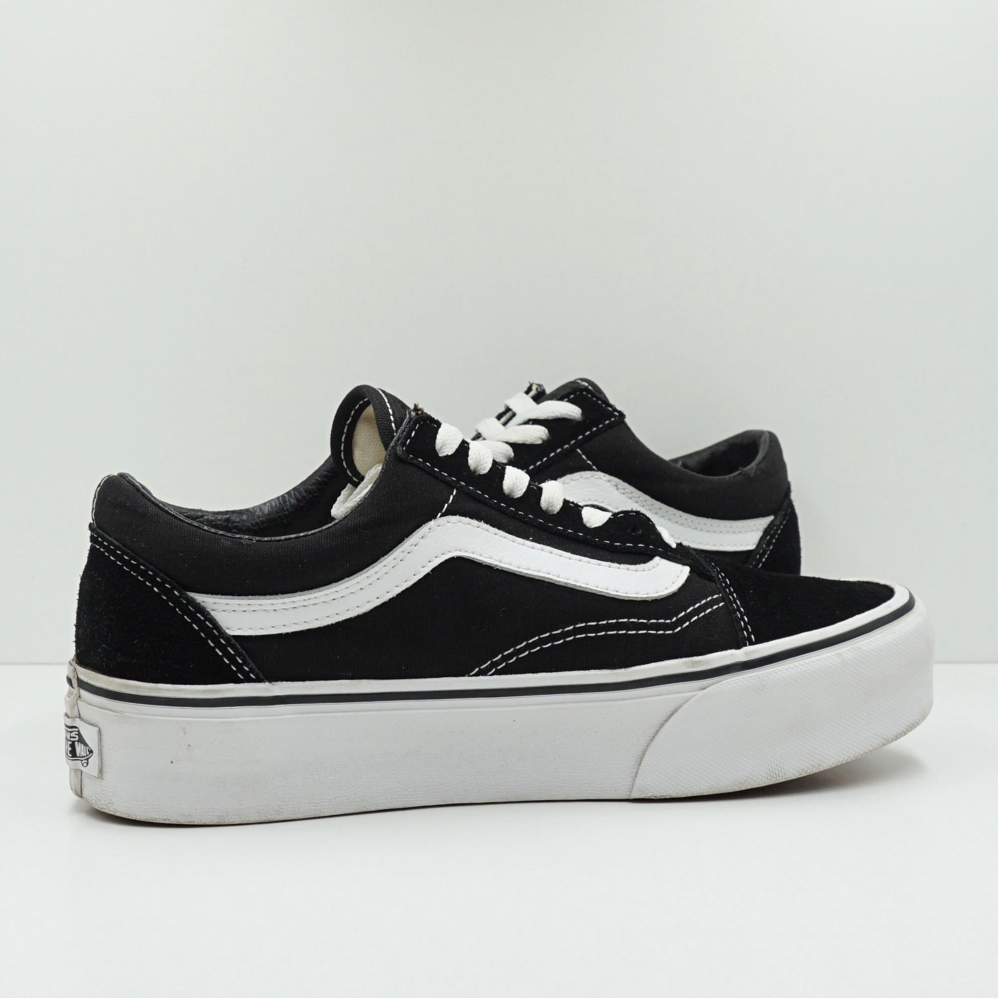 Vans Old Skool Platform Black White