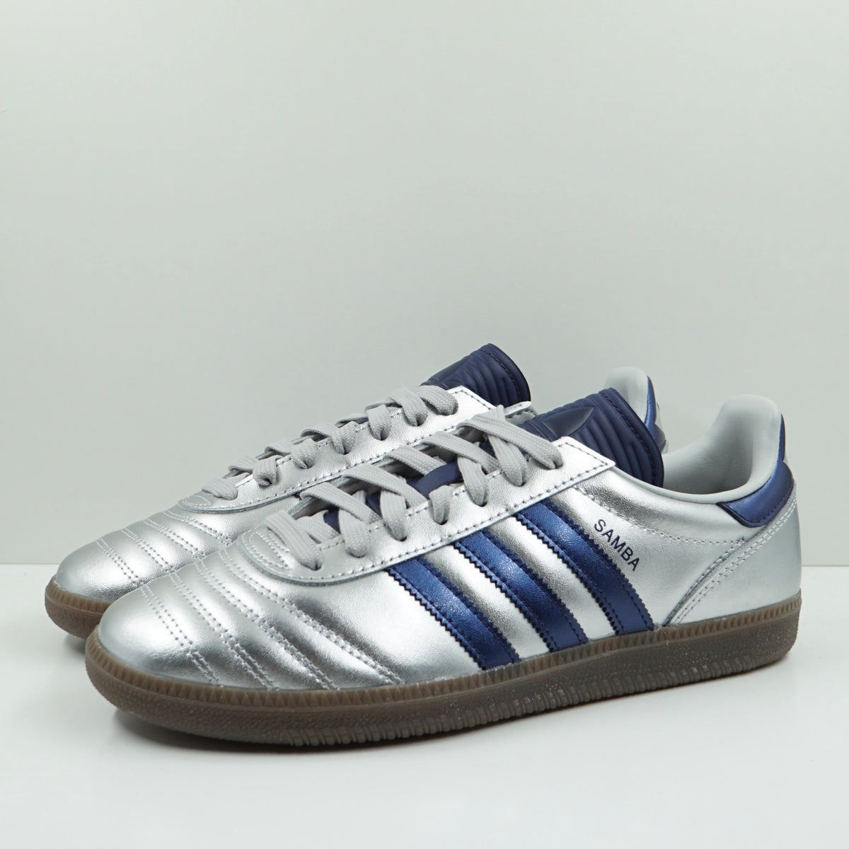 Adidas Samba JP Silver Metallic Dark Blue
