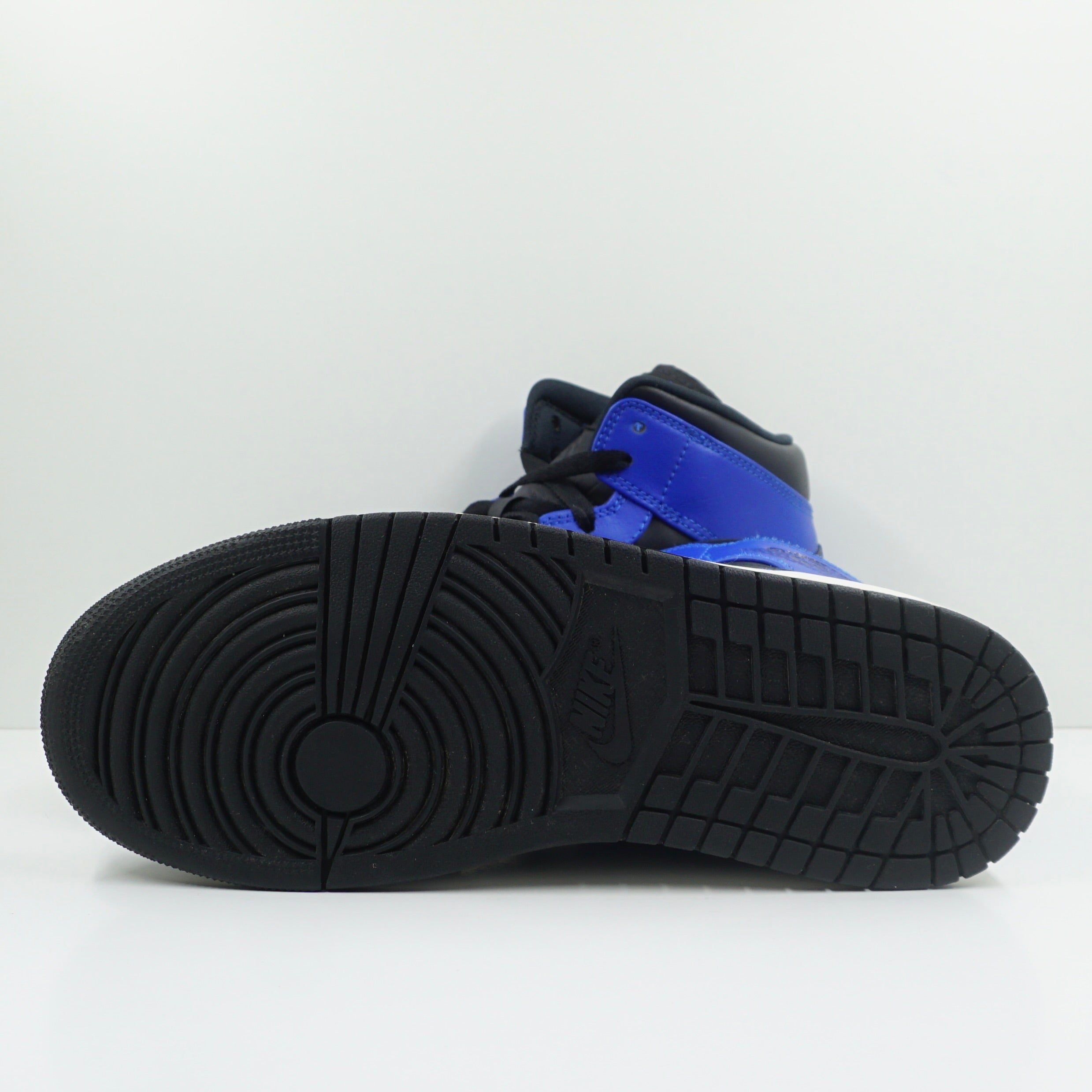 Jordan 1 Mid Hyper Royal Tumbled Leather