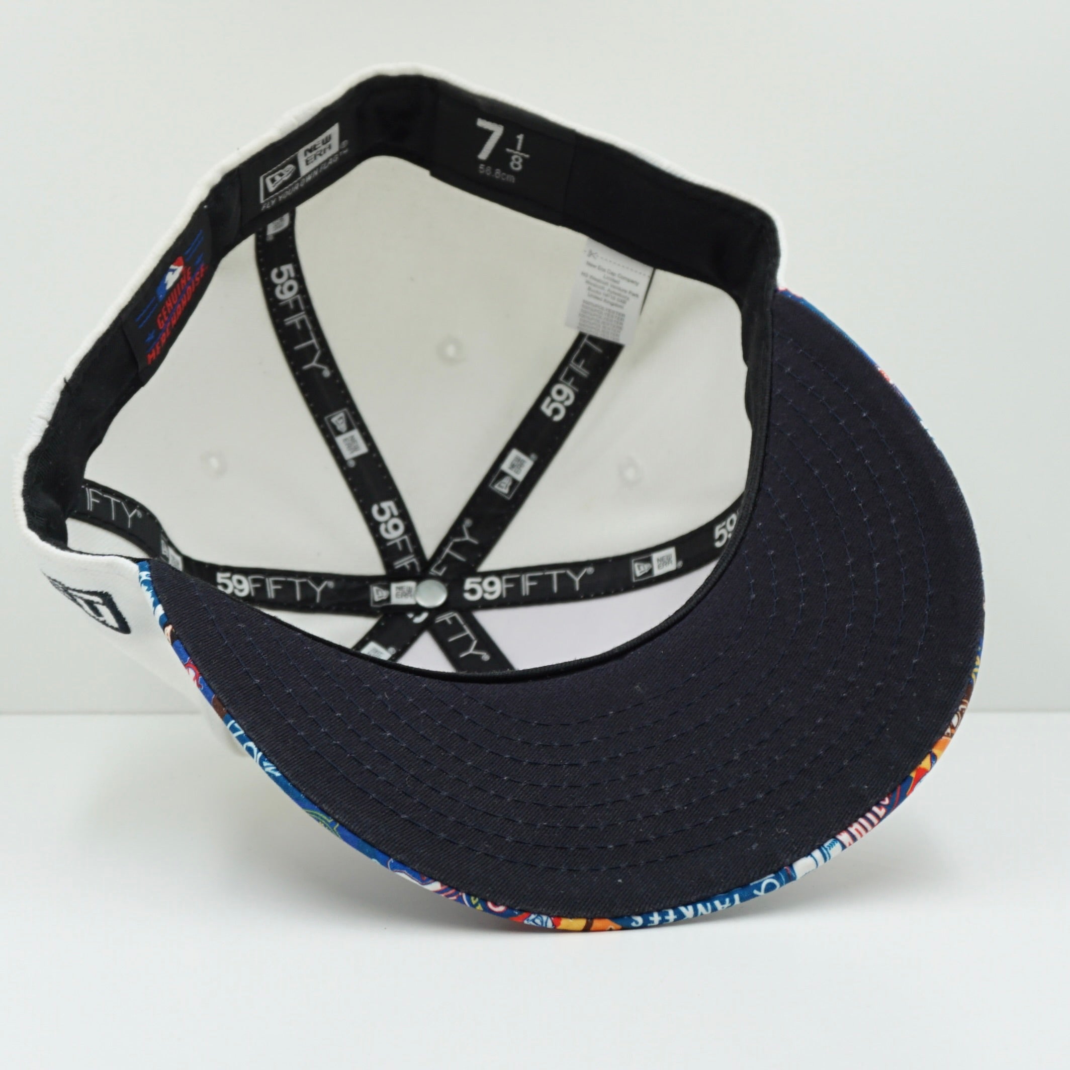 New Era Atlanta Braves White Multi Team Logos Fitted Cap