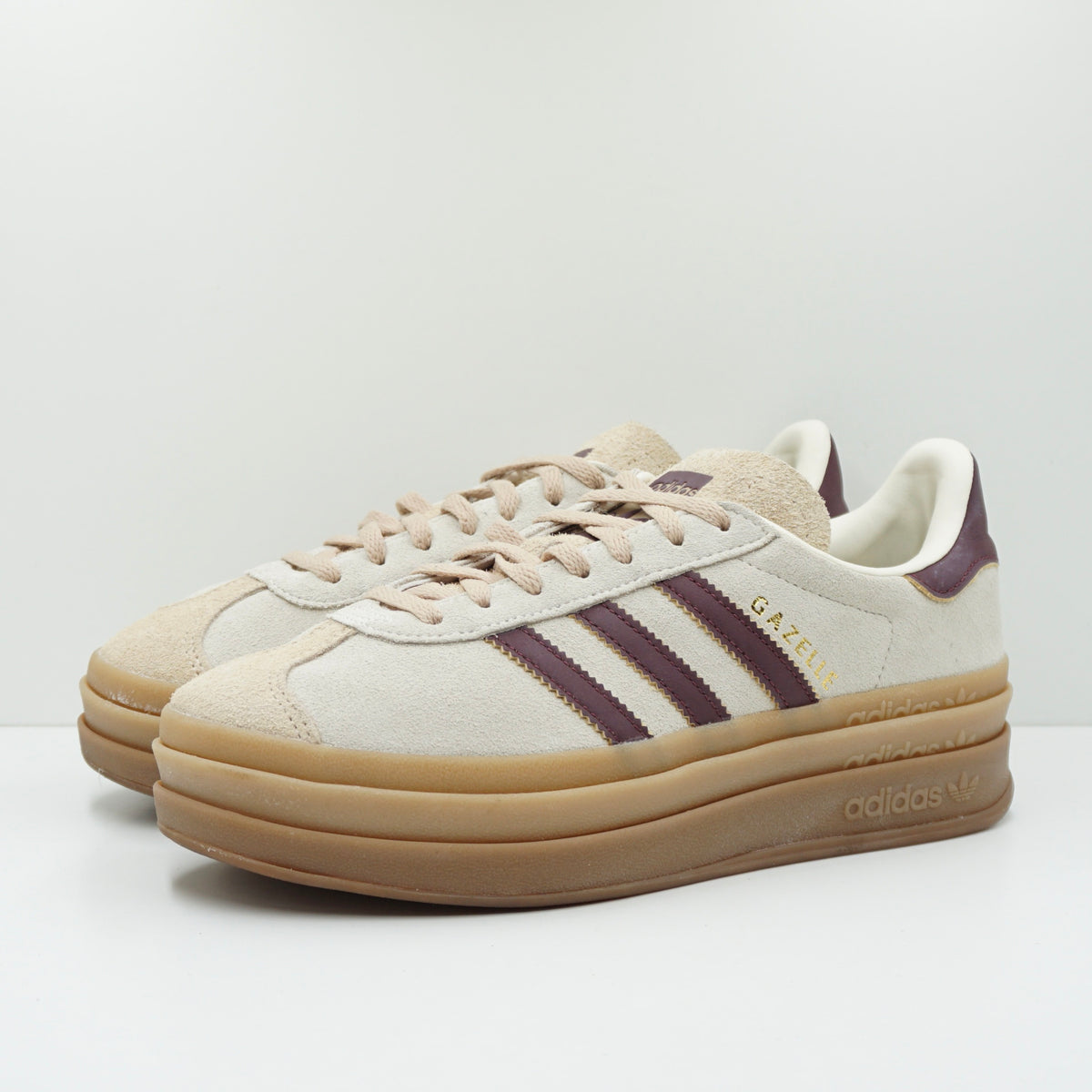 Adidas Gazelle Bold Cream White Maroon (W)