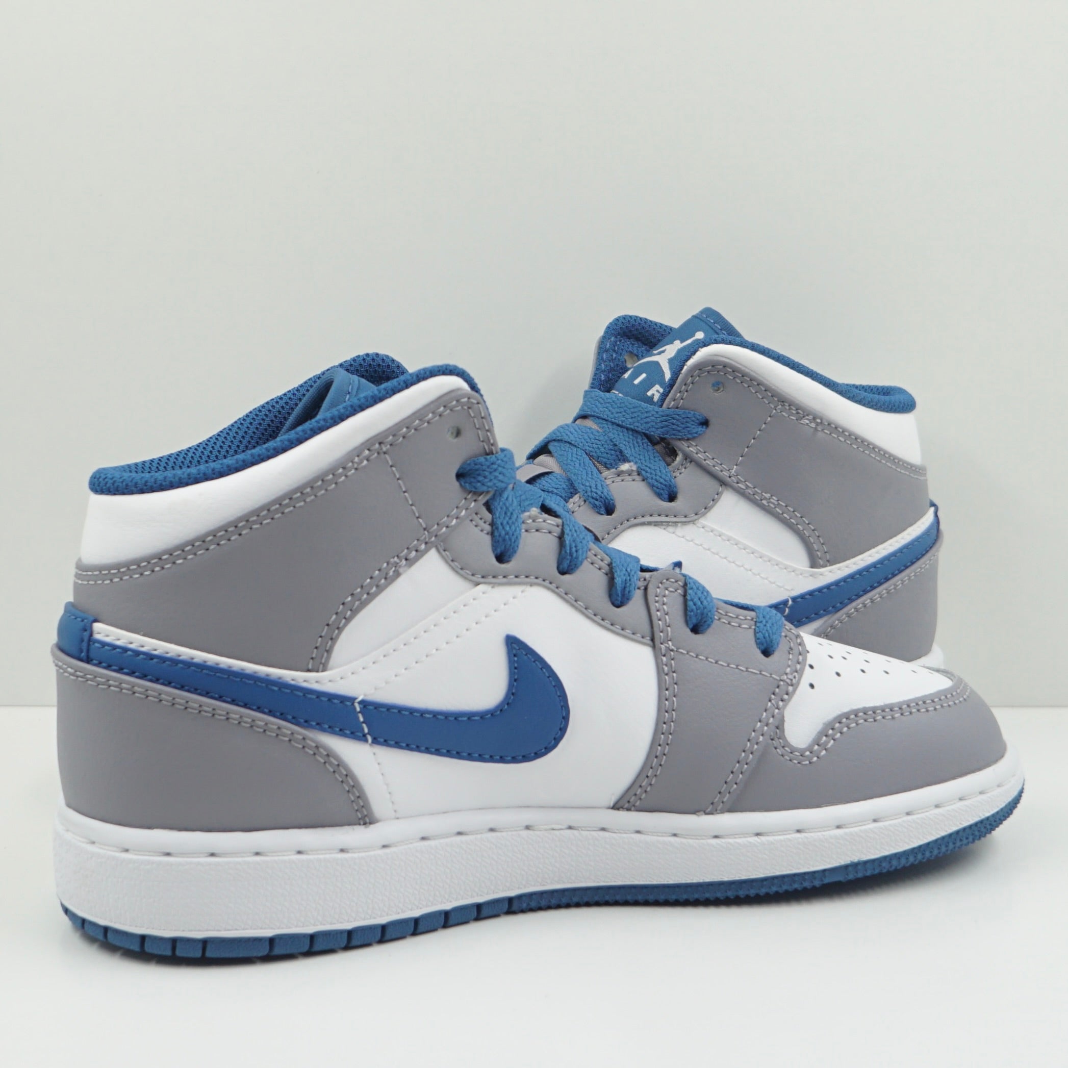 Jordan 1 Mid True Blue Cement (GS)