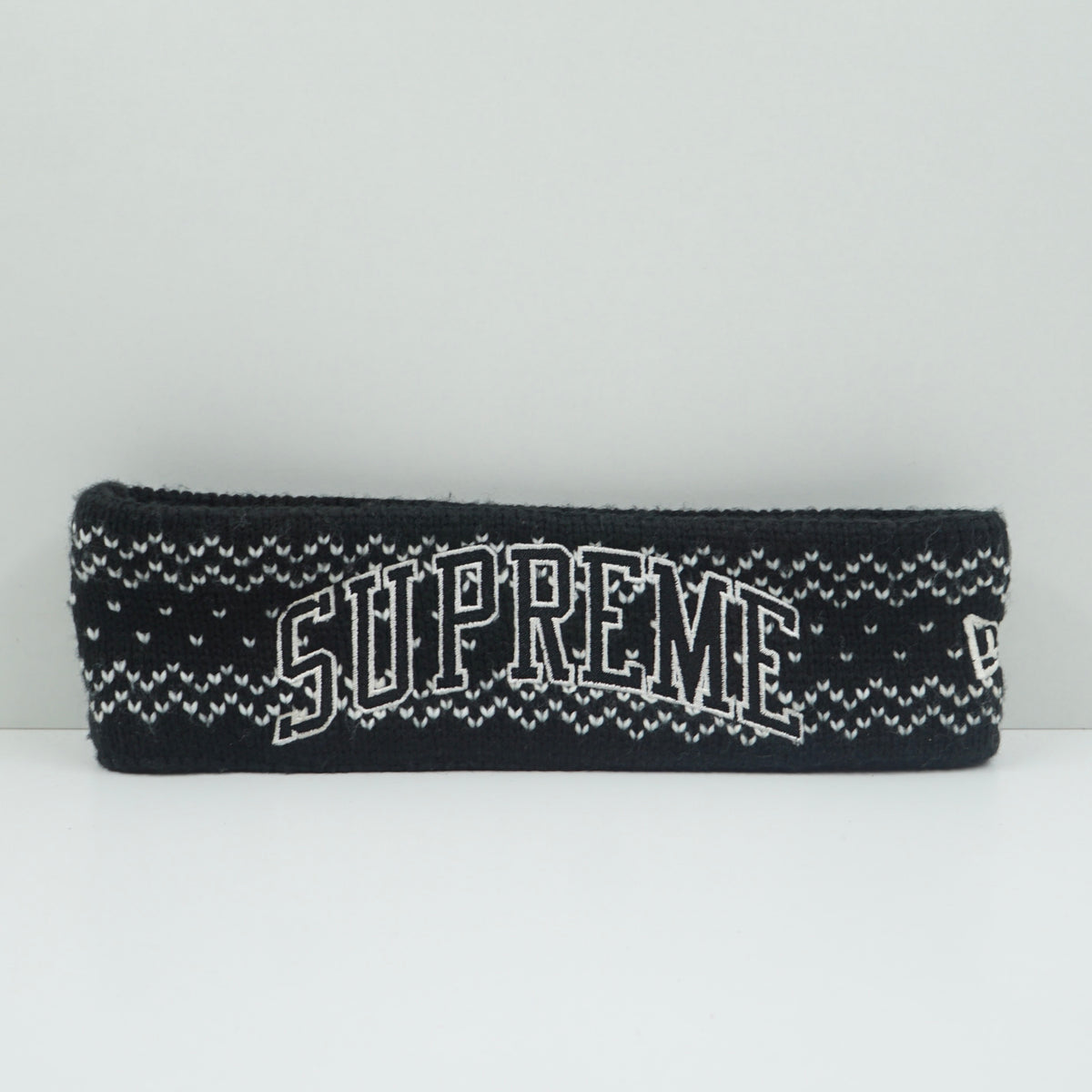 Supreme New Era FW17 Arc Logo Black Headband