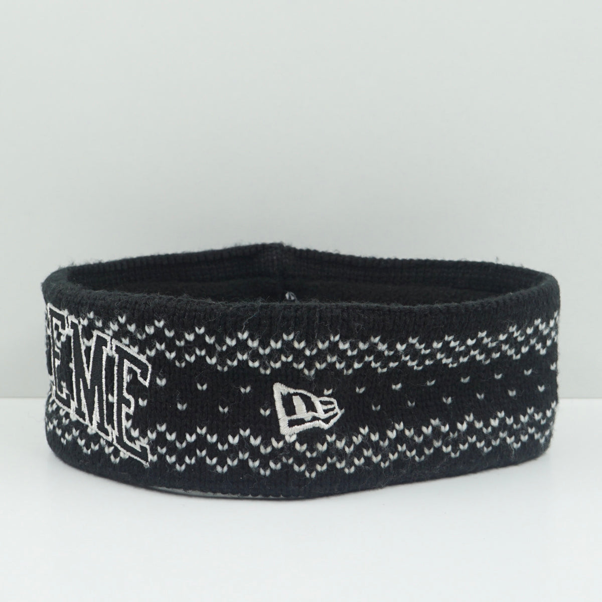 Supreme New Era FW17 Arc Logo Black Headband
