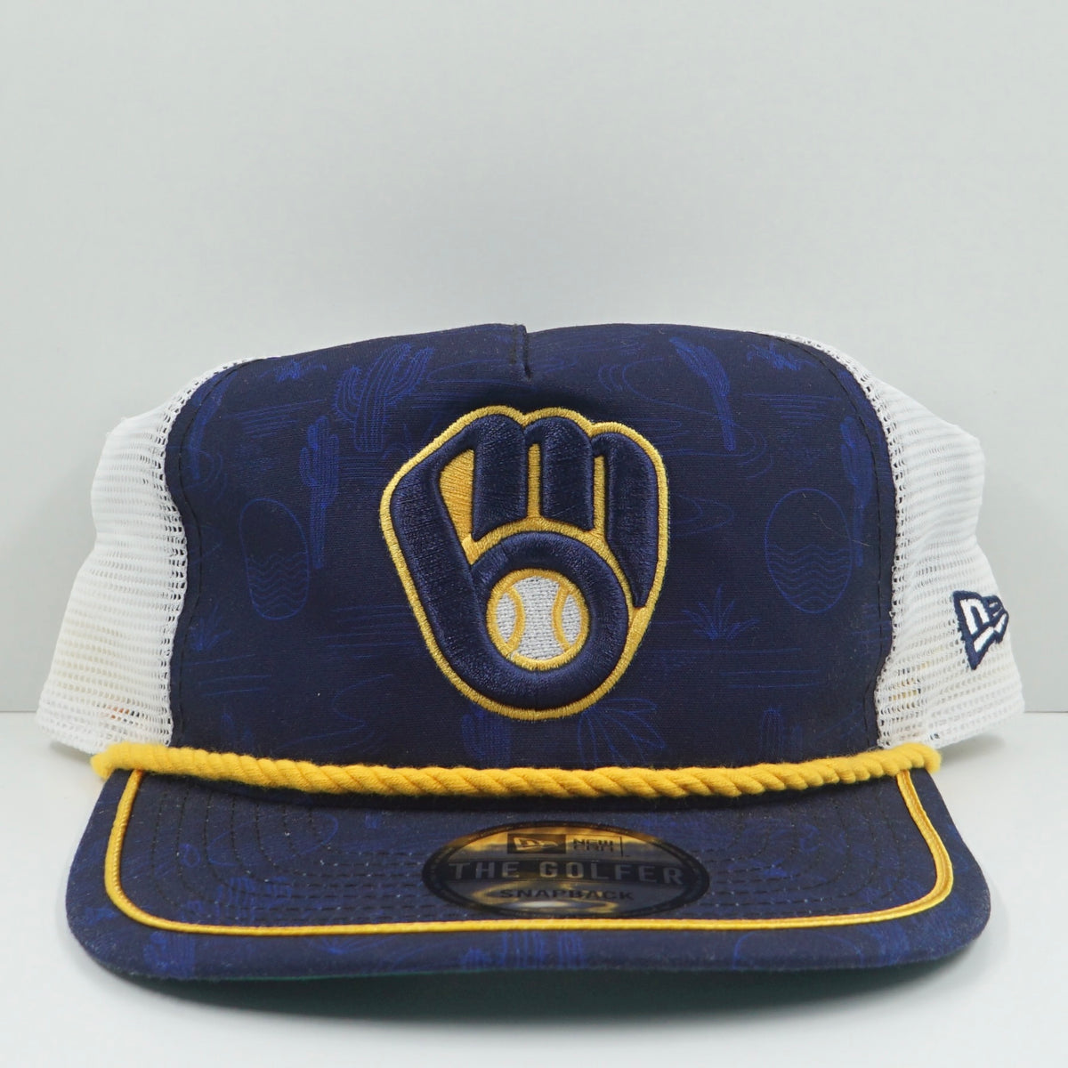 New Era Milwaukee Brewers The Golf Marine Blue Snapback Cap
